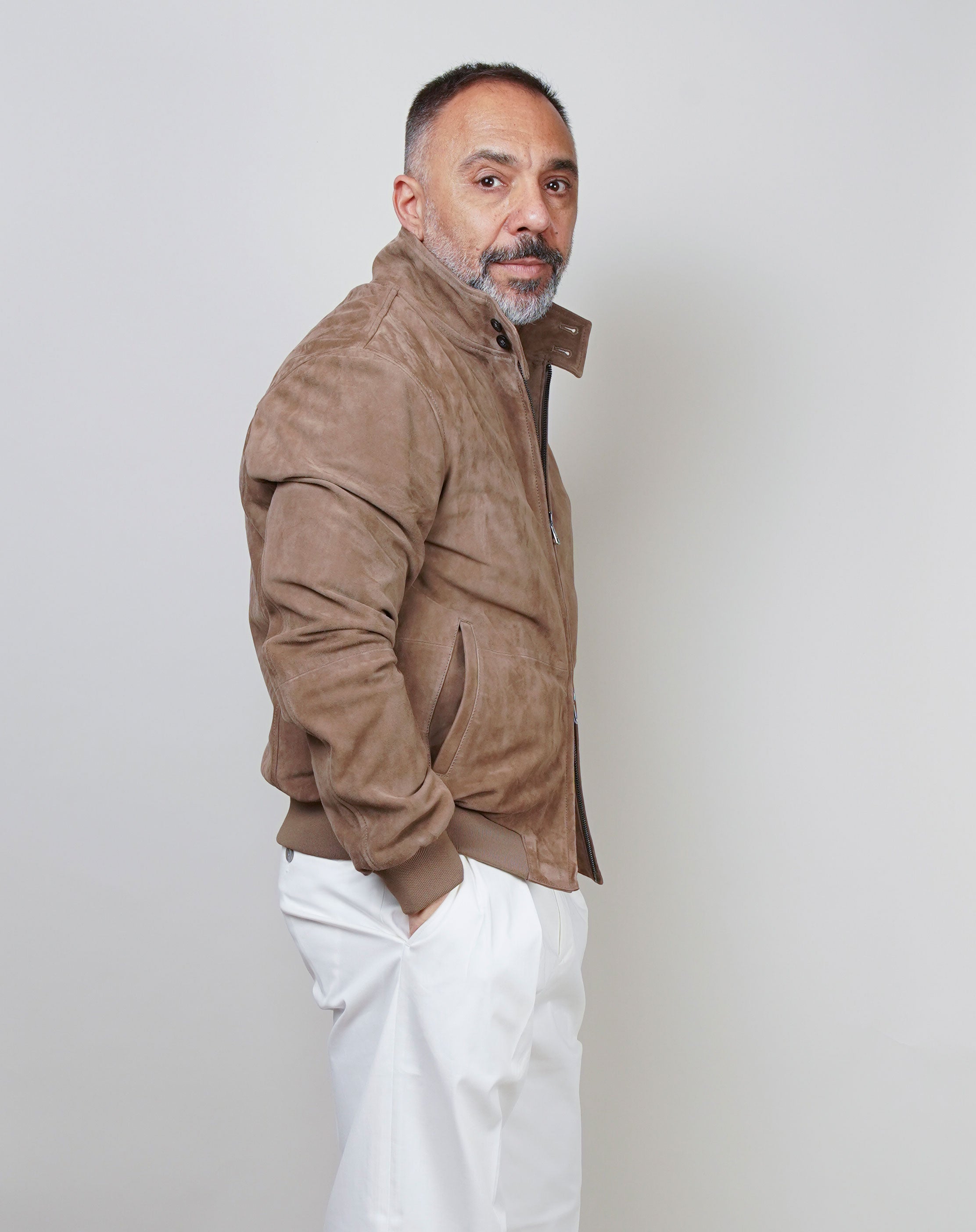 Giubbino Mabrum uomo Bomber Frank tortora BOMBER FRANK S 924729 026 MABRUM