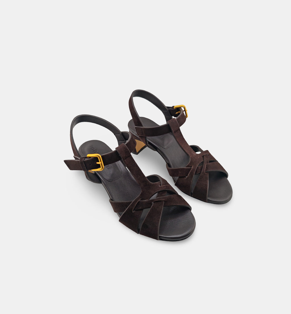 Sandali MARA BINI donna Z556 Testa di moro Z556 CAMOSCIO MARA BINI