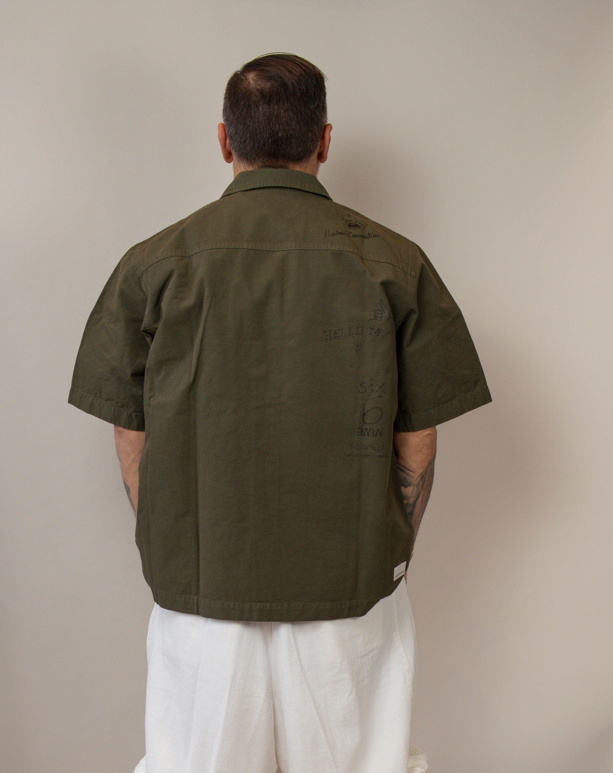 Camicia Nine in the morning uomo Max oliva MAX STAMPA OLIVA NINE INTHE MORNING
