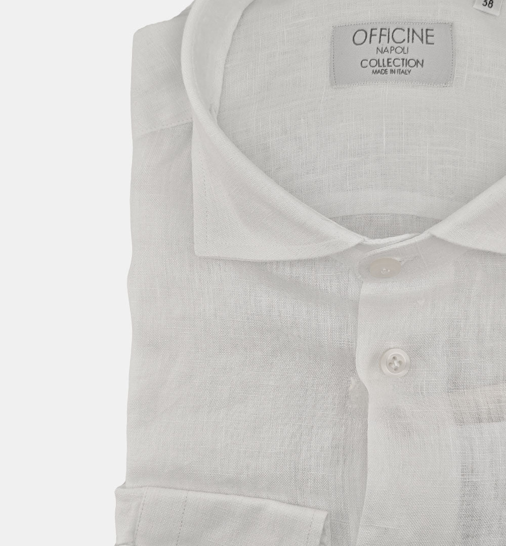 Camicia Officine uomo B47189 bianca CAMICIA B4718 01 OFFICINE