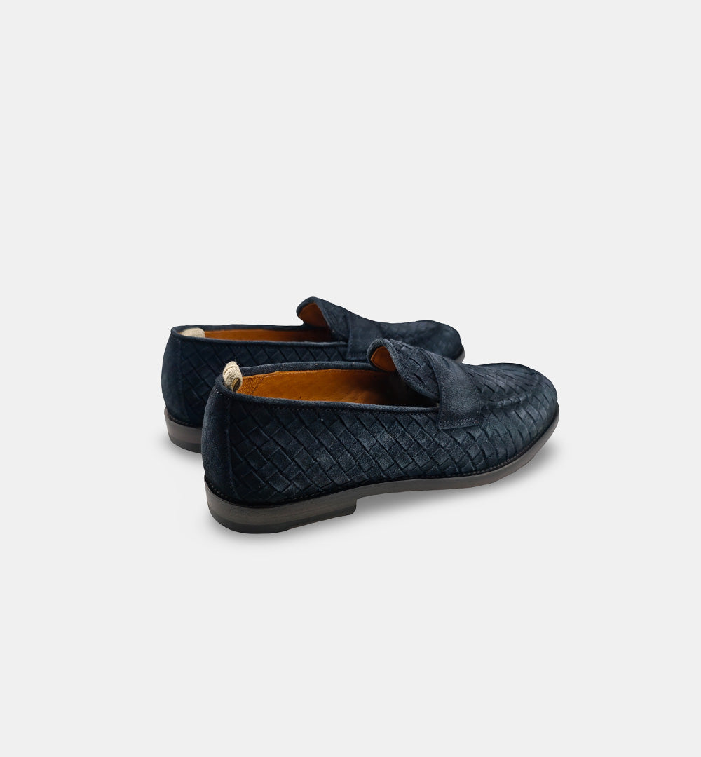 Mocassini OFFICINE CREATIVE uomo OPERA003 Blu OPERA/003 NAVI INTRECCIO OFFICINE CREATIVE