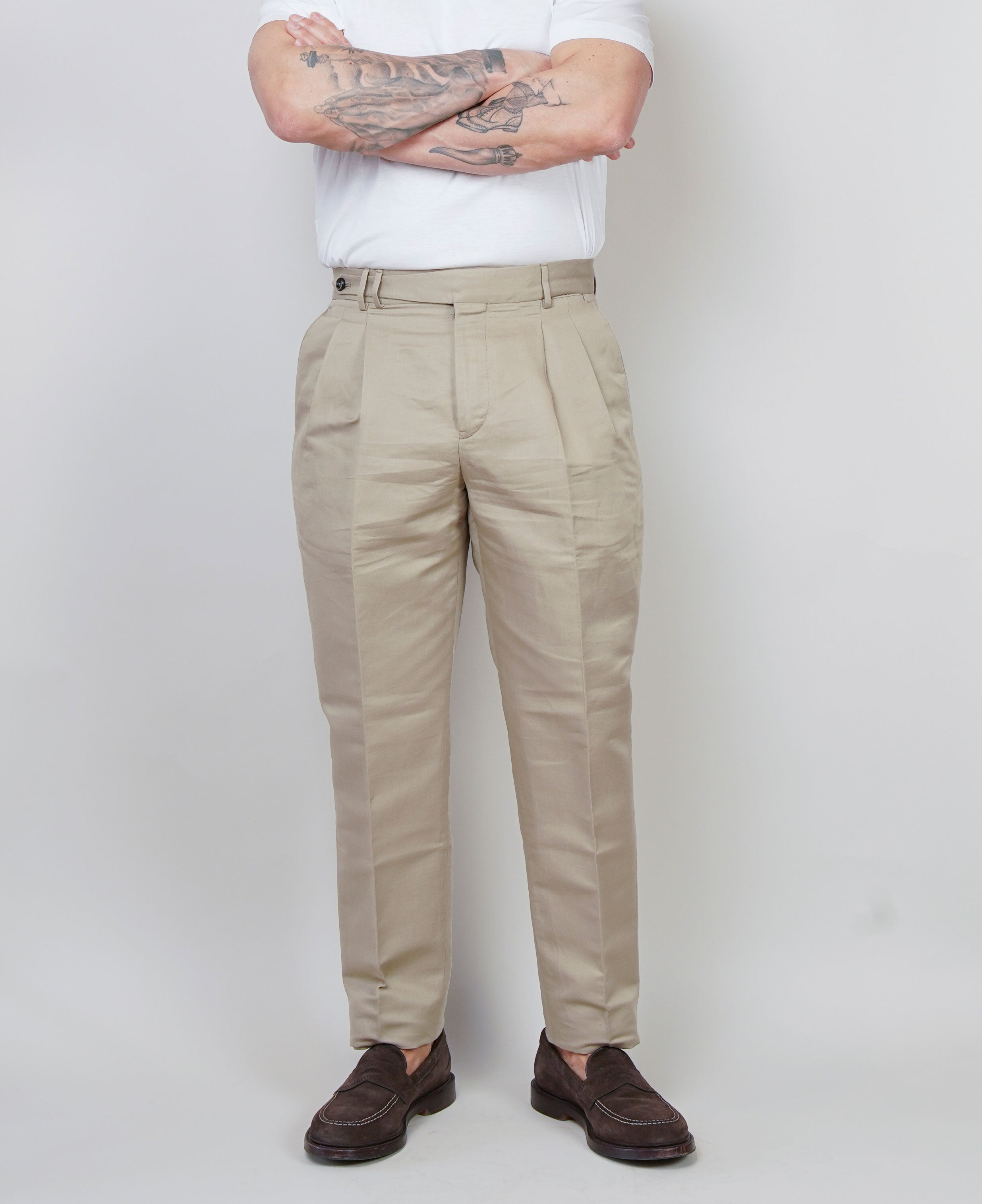 Pantalone PT Torino uomo Carrot beige CARROT FIT PU38 060 PT TORINO