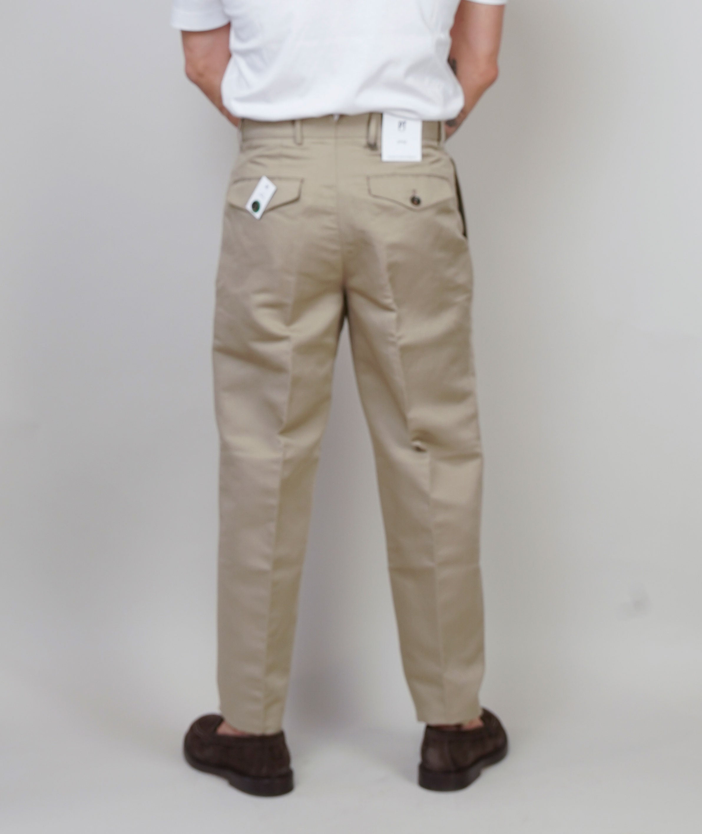Pantalone PT Torino uomo Carrot beige CARROT FIT PU38 060 PT TORINO