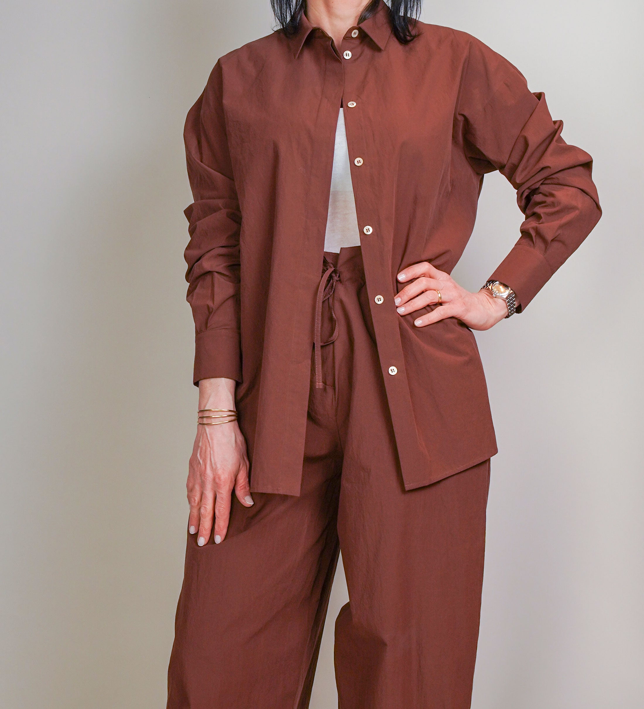 Camicia Pt Torino donna Gaia marrone GAIA FT69 0165 PT TORINO