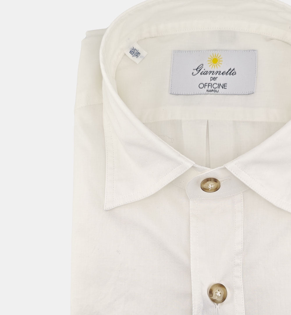 Camicia Giannetto Portofino uomo 61130 avorio CAMICIA 61130 2250 47 02 SANFORT