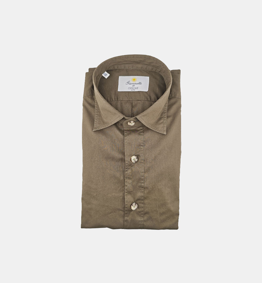 Camicia Giannetto Portofino uomo 61130 testa di moro CAMICIA 61130 2250 47 06 SANFORT