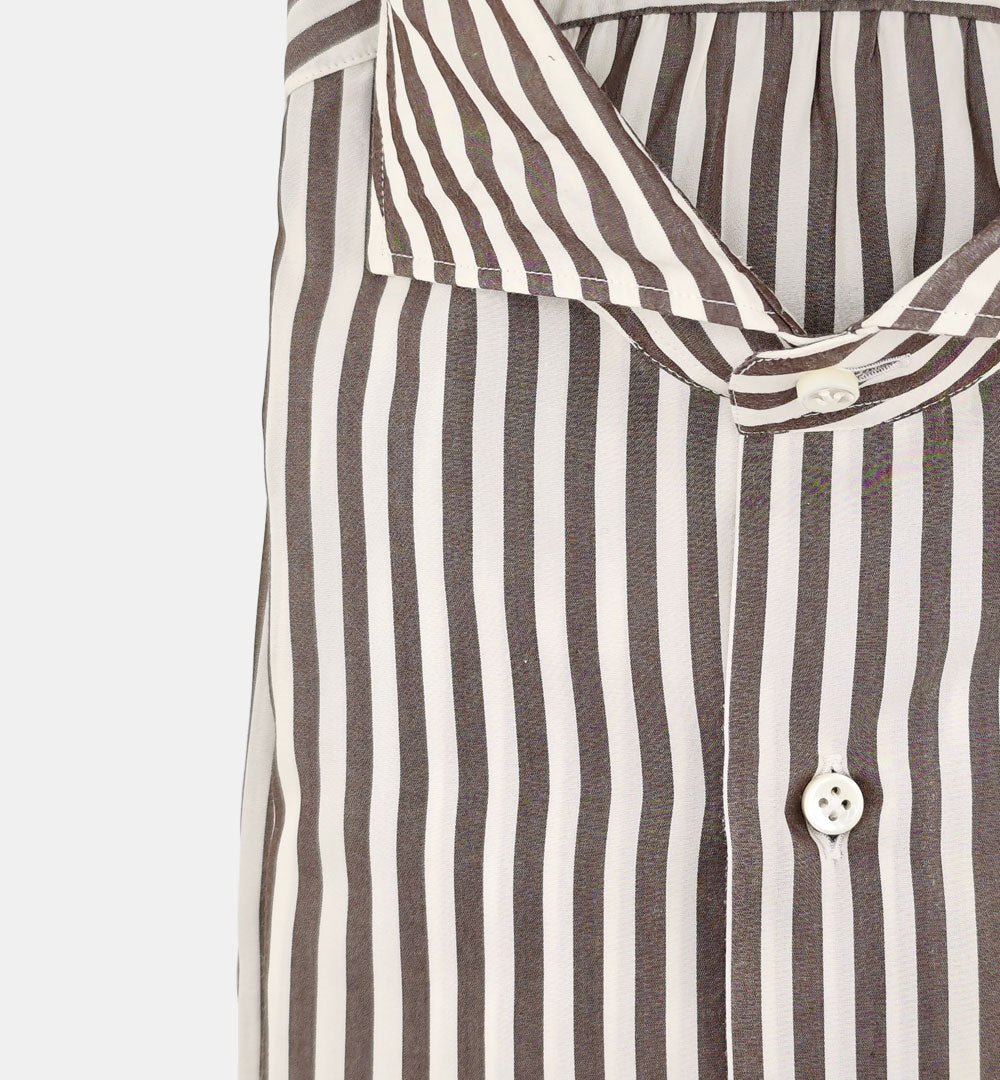 Camicia Giannetto Portofino uomo 61235 testa di moro CAMICIA 61235 6140 727 03 03 SANFORT