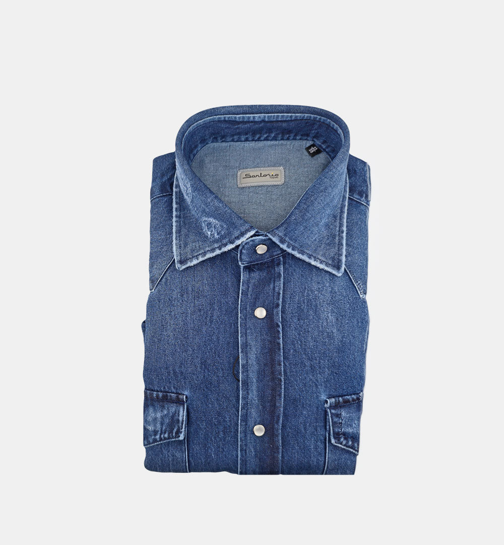Camicia Sartorio uomo Texas denim scuro TEXAS 29650100 SARTORIO