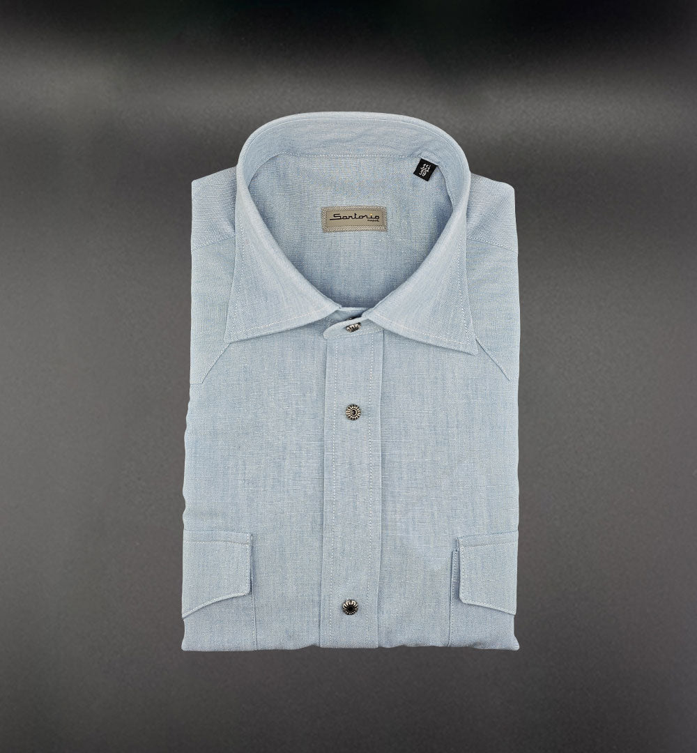 Camicia SARTORIO uomo TEXAS Celeste TEXAS 463801005 SARTORIO