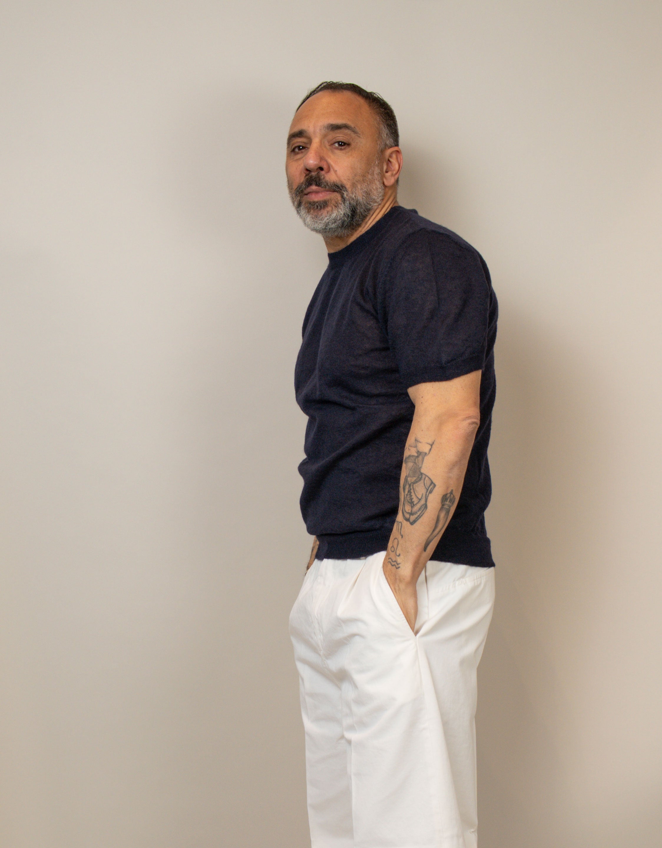 T-shirt Scaglione uomo 071 blu navy T-SHIRT 071 400 SCAGLIONE