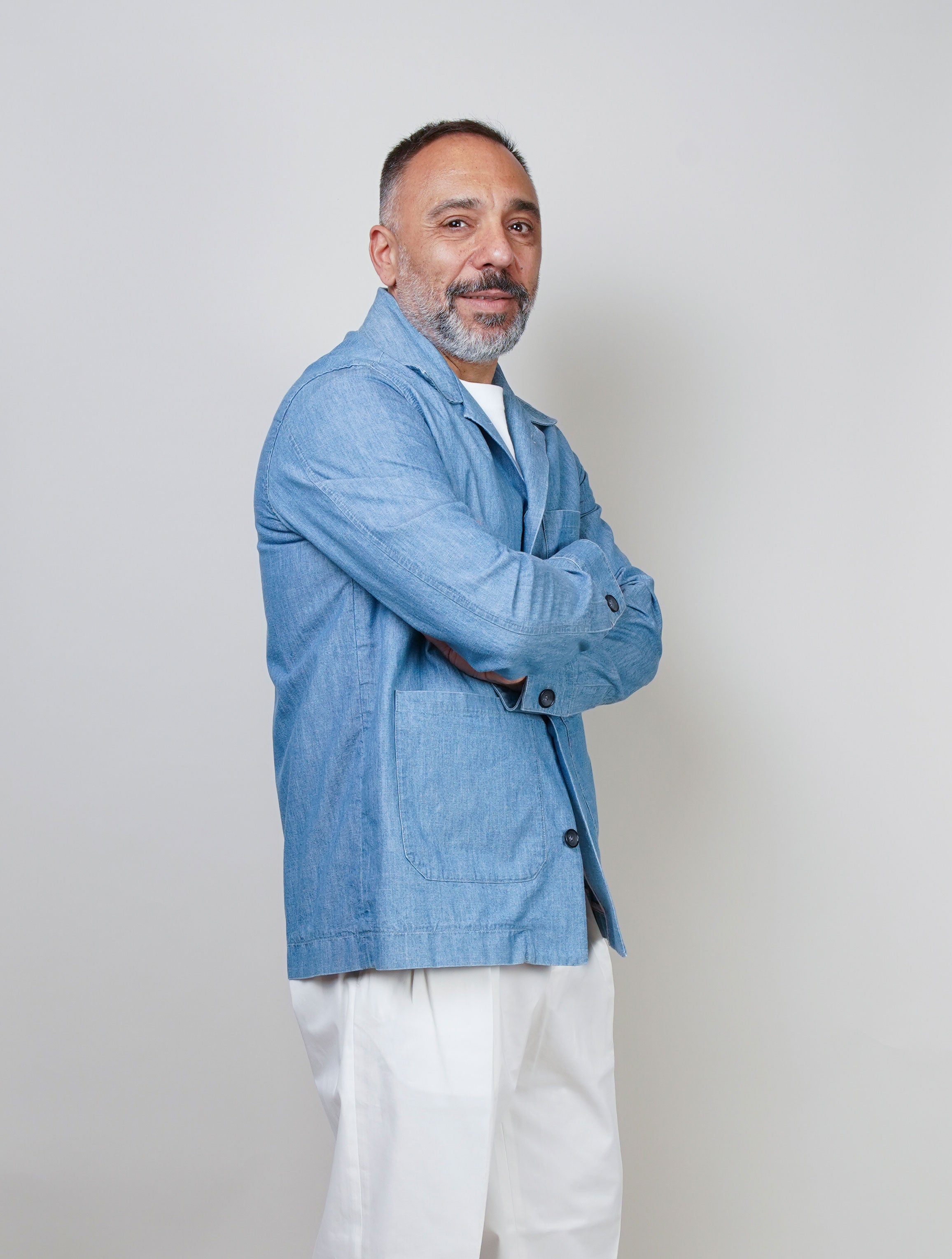 Overshirt Tintoria Mattei uomo SRYGN9U blu GIACCA SRYGN9U Z3 TINTORIA MATTEI