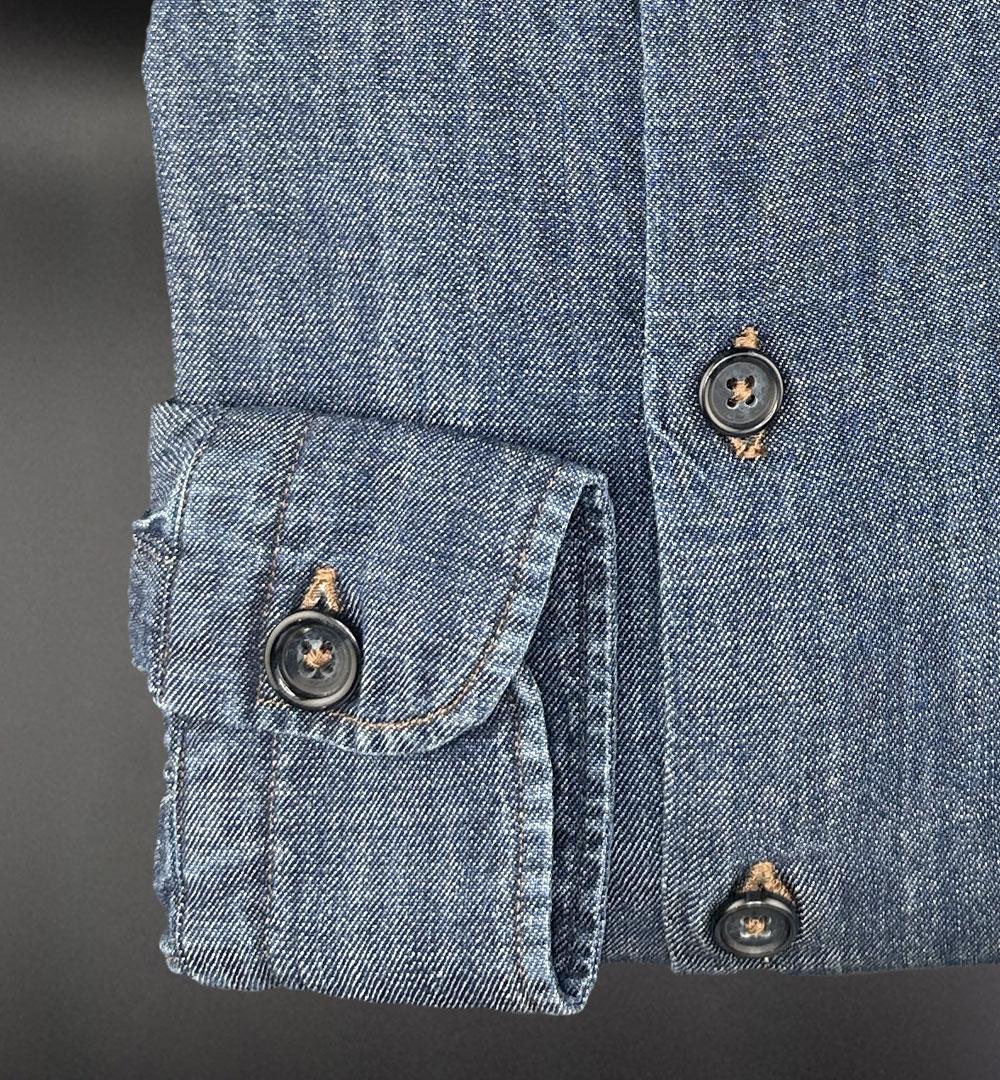 Camicia Giangi x Officine uomo Nick 706 blu NICK 706 1 DENIM GIANGI