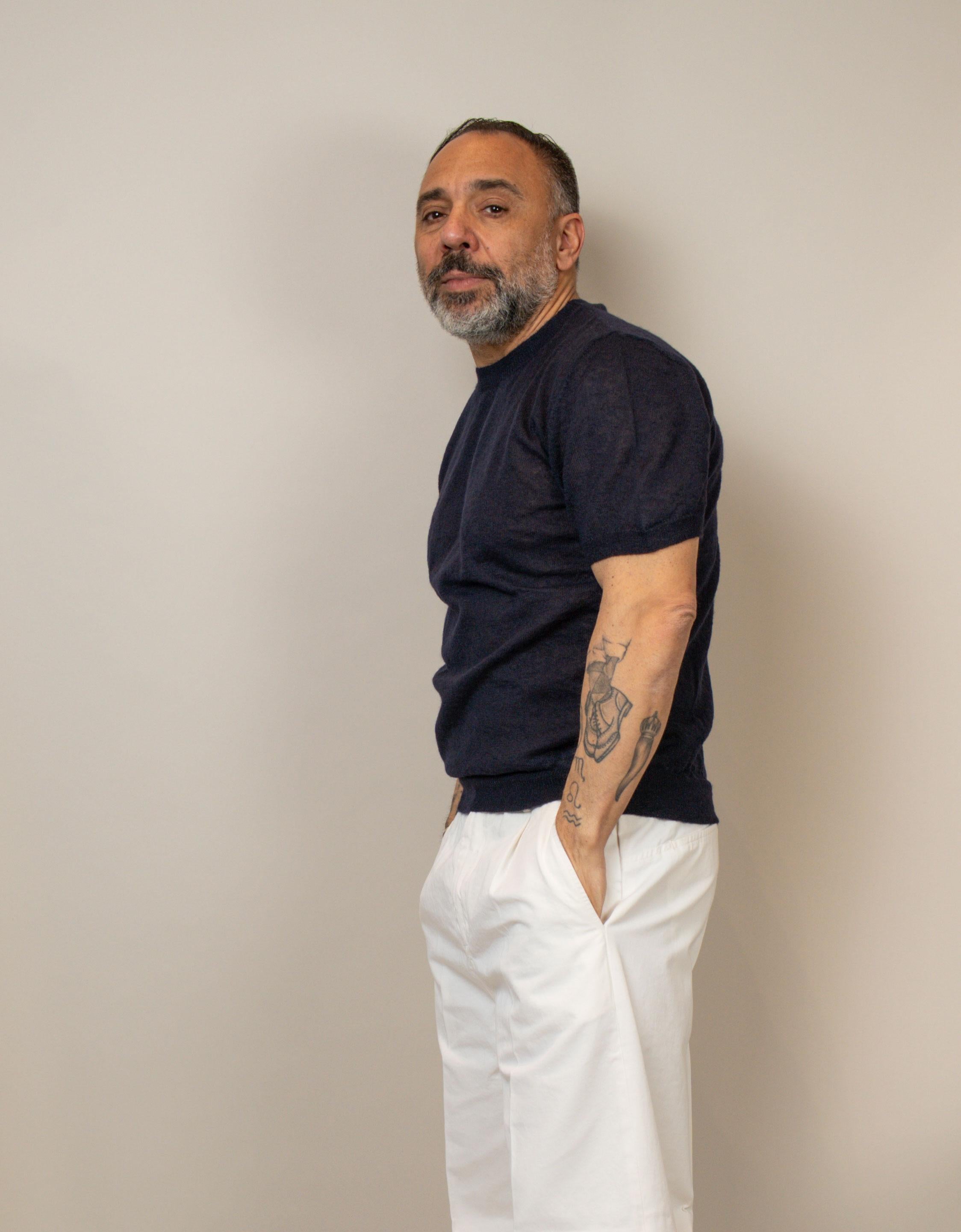 T-shirt Scaglione uomo 071 blu navy T-SHIRT 071 400 SCAGLIONE