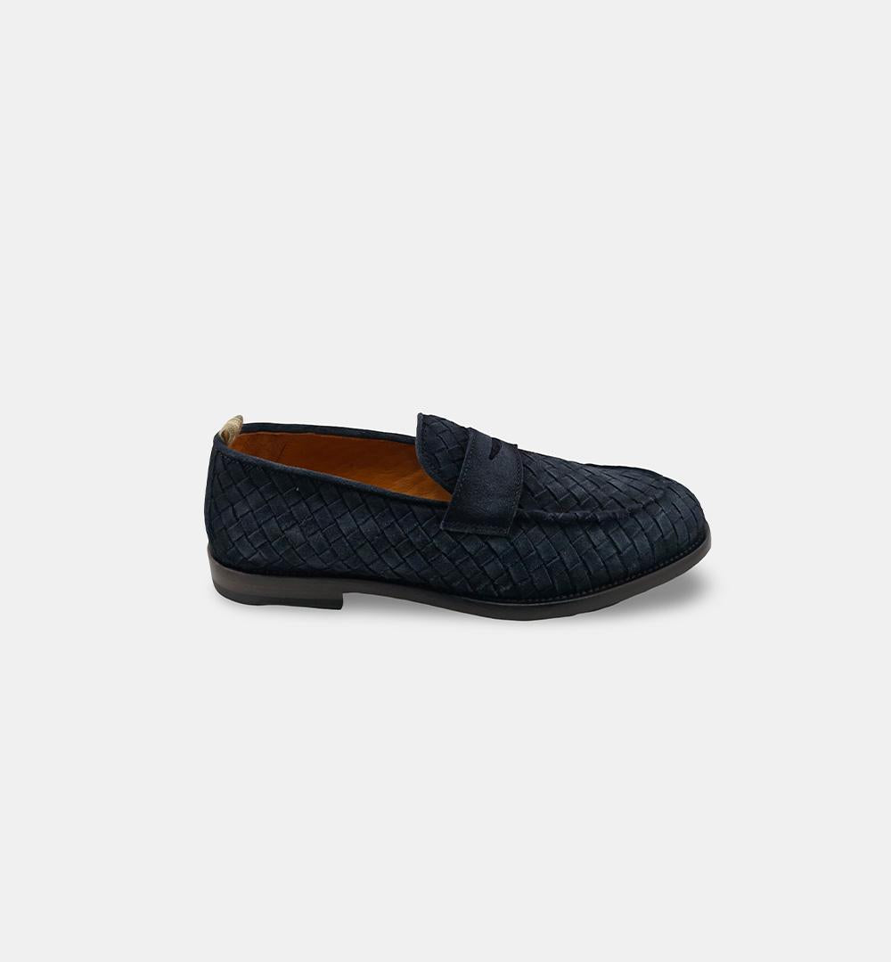 Mocassini OFFICINE CREATIVE uomo OPERA003 Blu OPERA/003 NAVI INTRECCIO OFFICINE CREATIVE