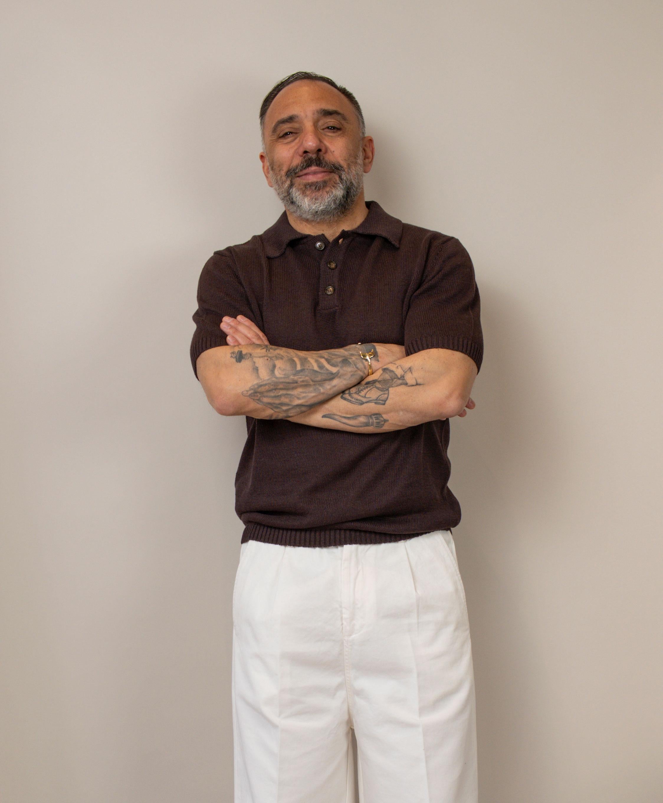 Polo Daniele Fiesoli uomo 3082 testa di moro POLO 3082 MC 033 DANIELE FIESOLI