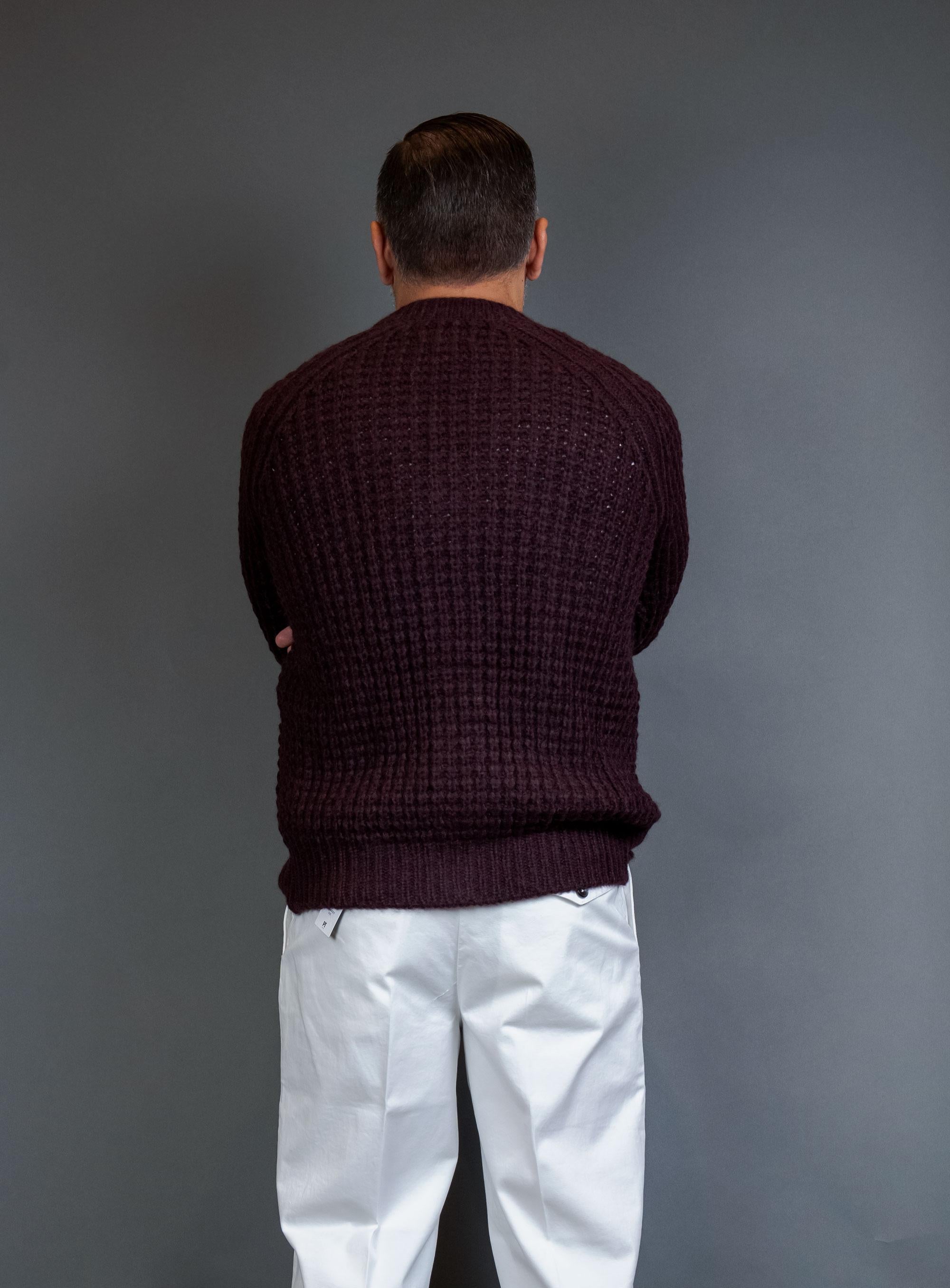 Cardigan ROBERTO COLLINA uomo 42110 Bordeaux 42110 4236 ROBERTO COLLINA