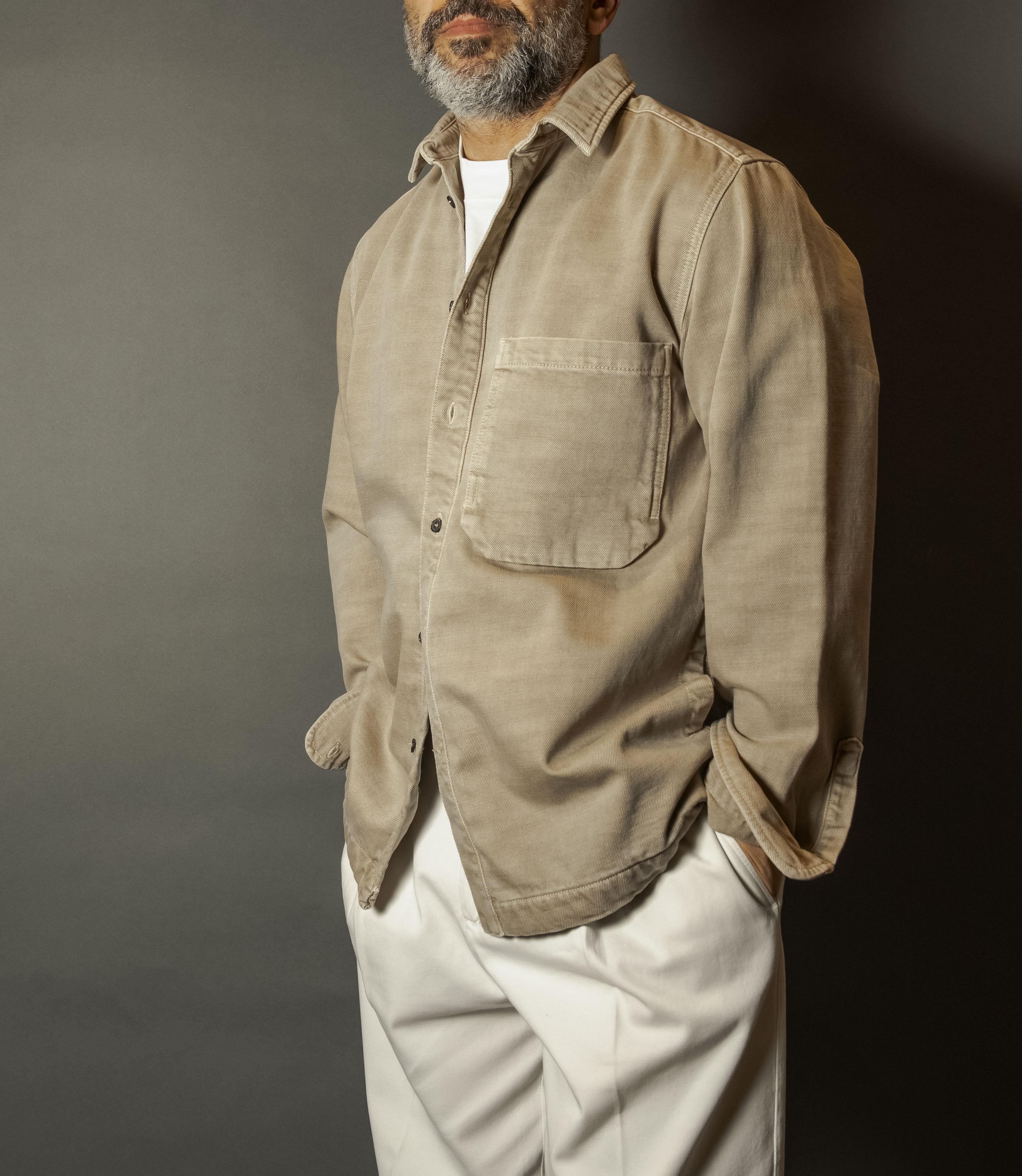 Overshirt Nine in the morning uomo 9SS25 JON20 JONAS sabbia 9SS25 JON20 JONAS H48 SABBIA NINE INTHE MORNING
