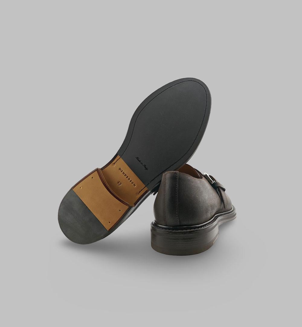 Mocassino Henderson uomo 85203.S.0 testa di moro 85203.S.0 MONO FIBBI HENDERSON