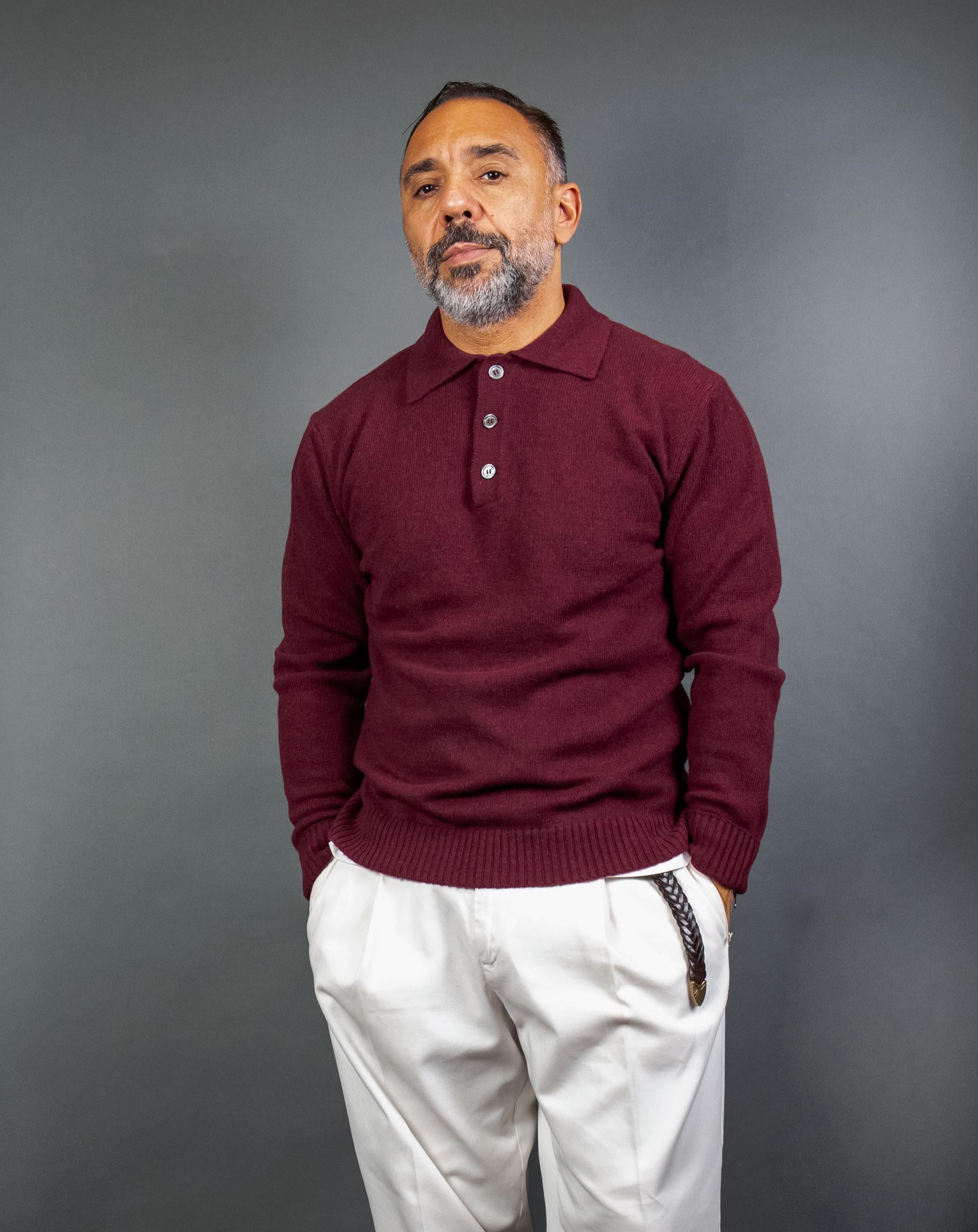 Polo DANIELE FIESOLI uomo 3373 Bordeaux 3373 053 VINACCIA DANIELE FIESOLI