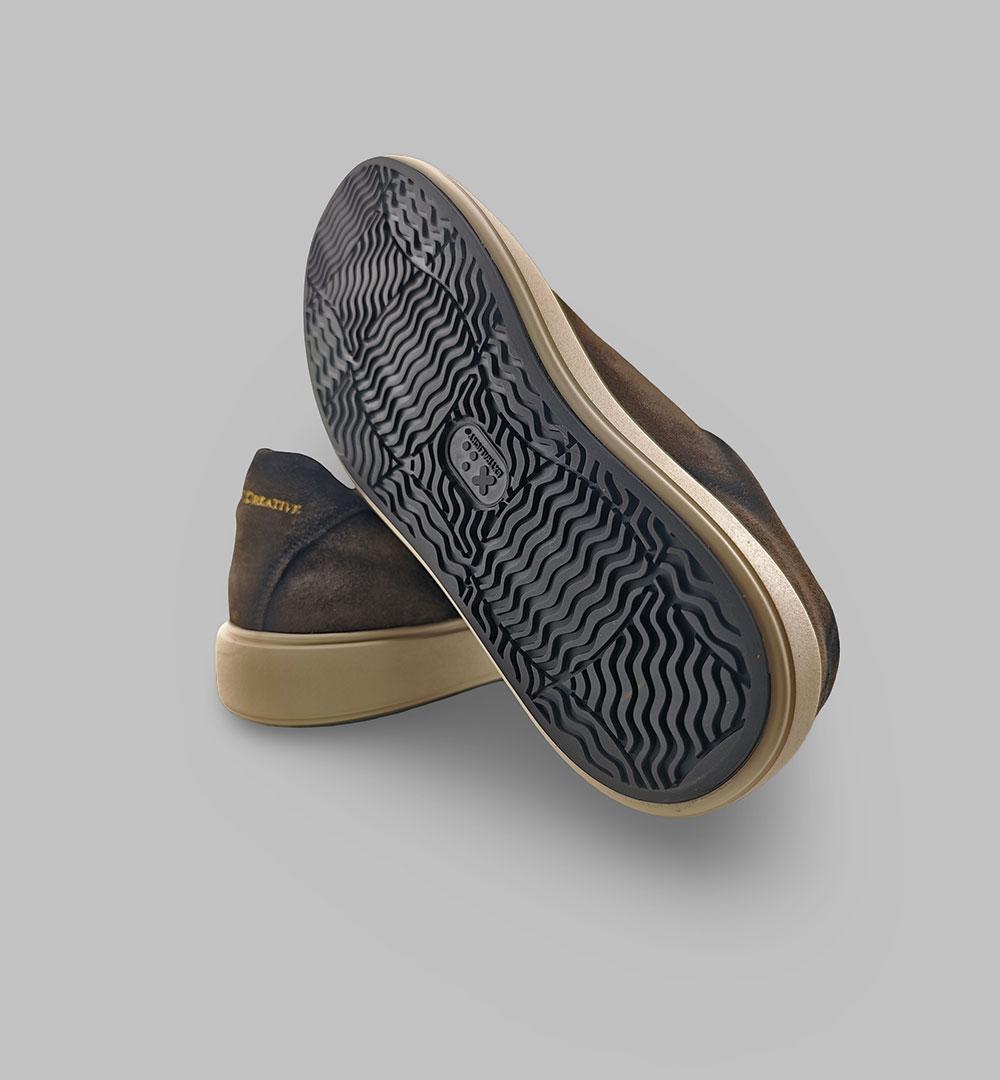 Sneakers OFFICINE CREATIVE uomo SLOUCH Testa di moro SLOUCH ELASTICO OFFICINE CREATIVE