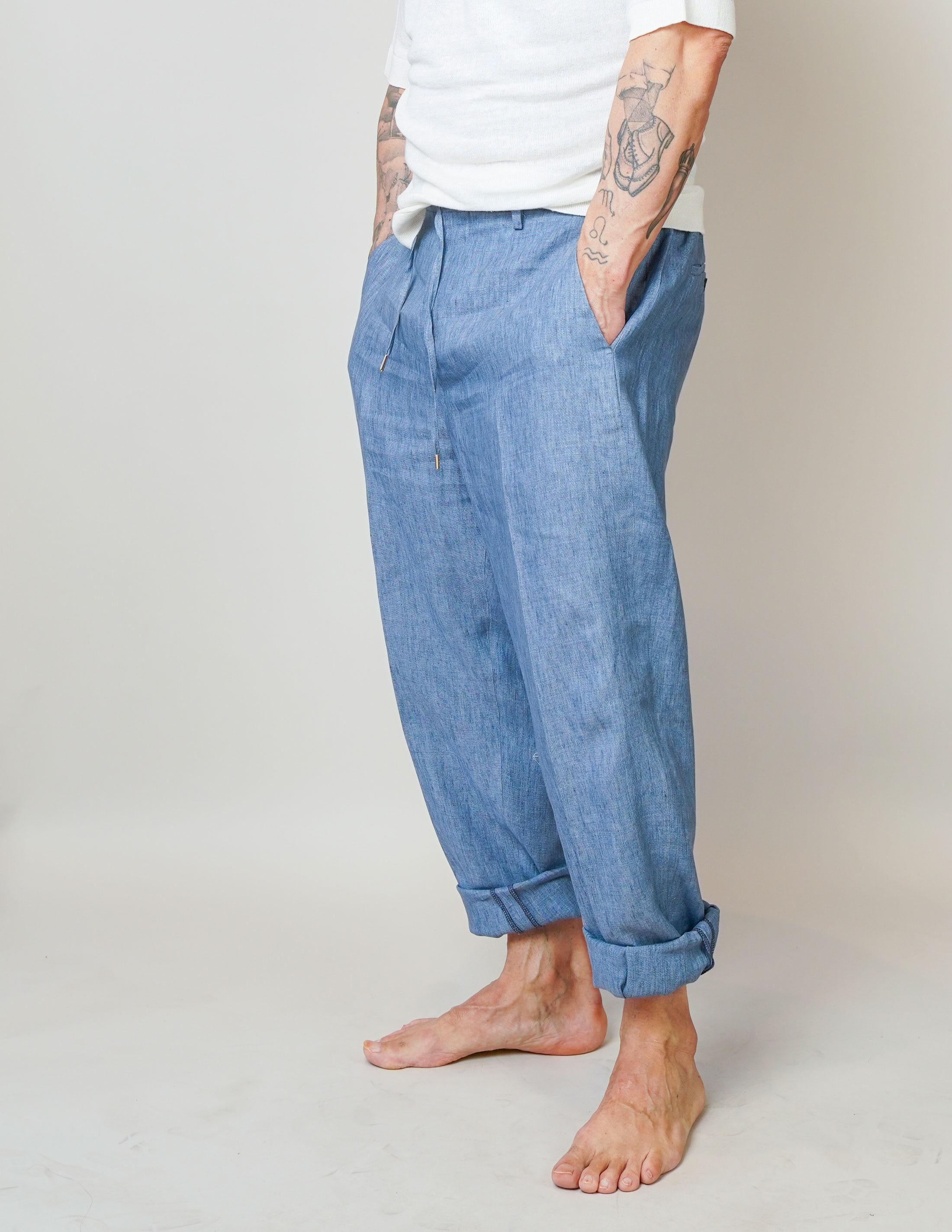 Pantalone Briglia uomo Covent bluette COVENT 300118 61 BRIGLIA