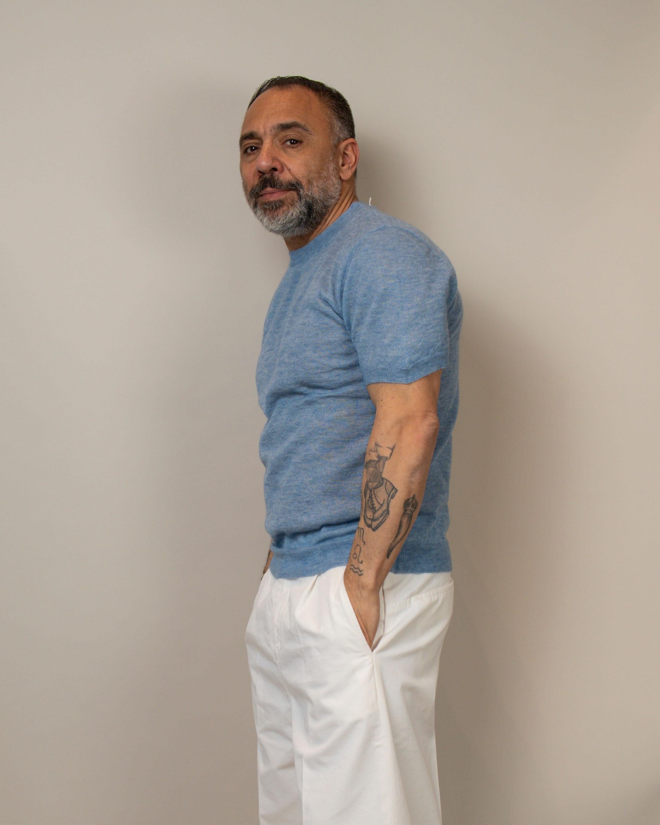 T-shirt Scaglione uomo 071 cielo celeste T-SHIRT 071 503 SCAGLIONE