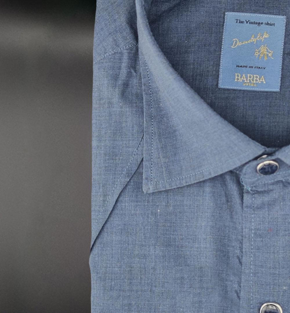 Camicia Barba uomo WSU10P2050078 03 BLU <BR/> WSU10P2050078 03 BLU BARBA