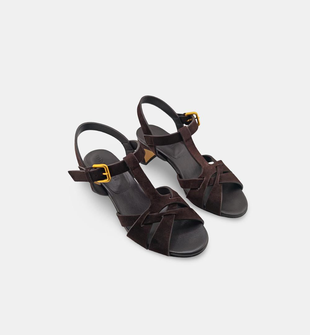 Sandali MARA BINI donna Z556 Testa di moro Z556 CAMOSCIO MARA BINI