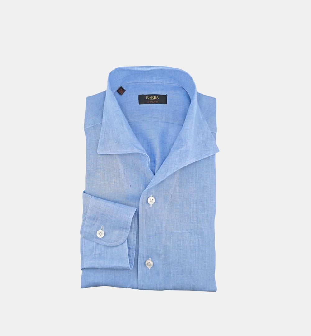 Camicia Barba uomo IFU95 0154112 azzurra IFU95 0154112 2 BARBA