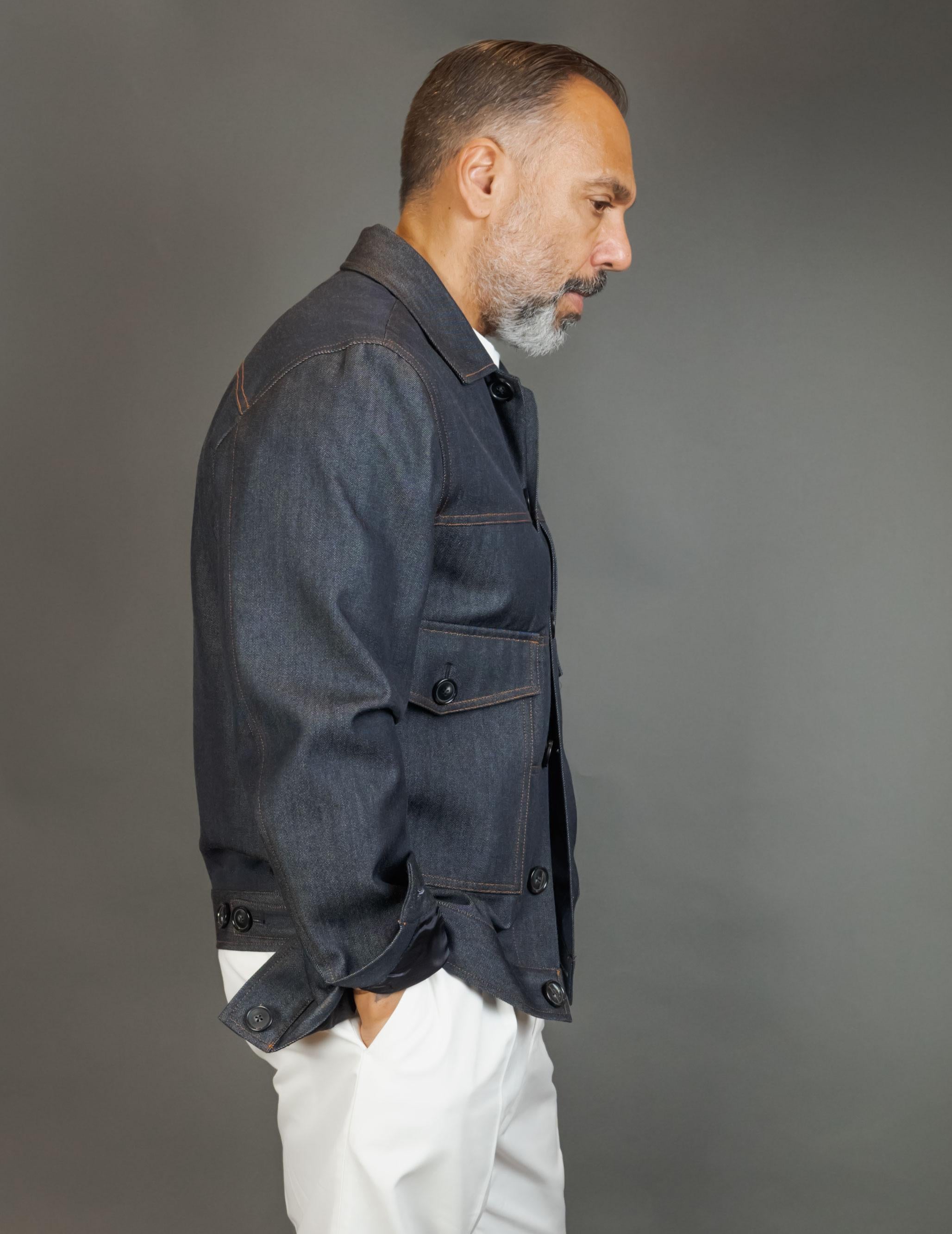 Giubbino PT TORINO uomo 2FBK12DTOR SU94 Denim scuro 2FBK12DTOR SU94 0360 DENIM PT TORINO