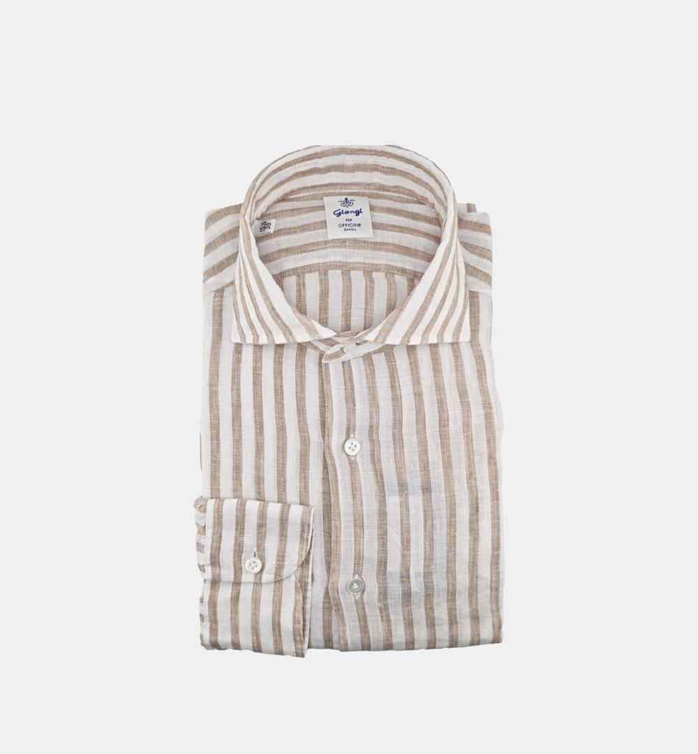 Camicia Giangi uomo 24073 marrone CAMICIA 2407 9 GIANGI