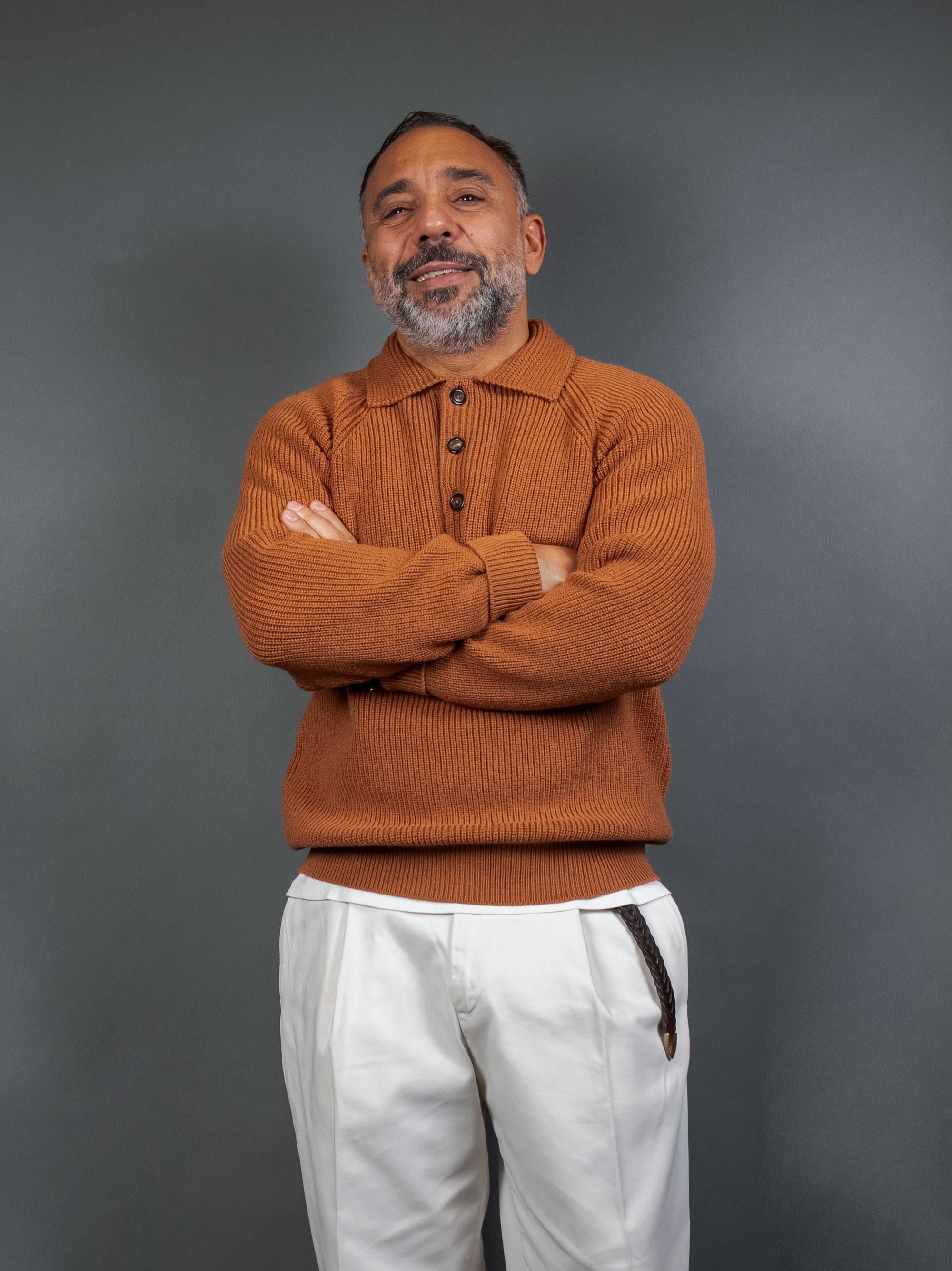 Maglione CIRCOLO uomo 5154 Mattone 5154 1454 ORANGE CIRCOLO