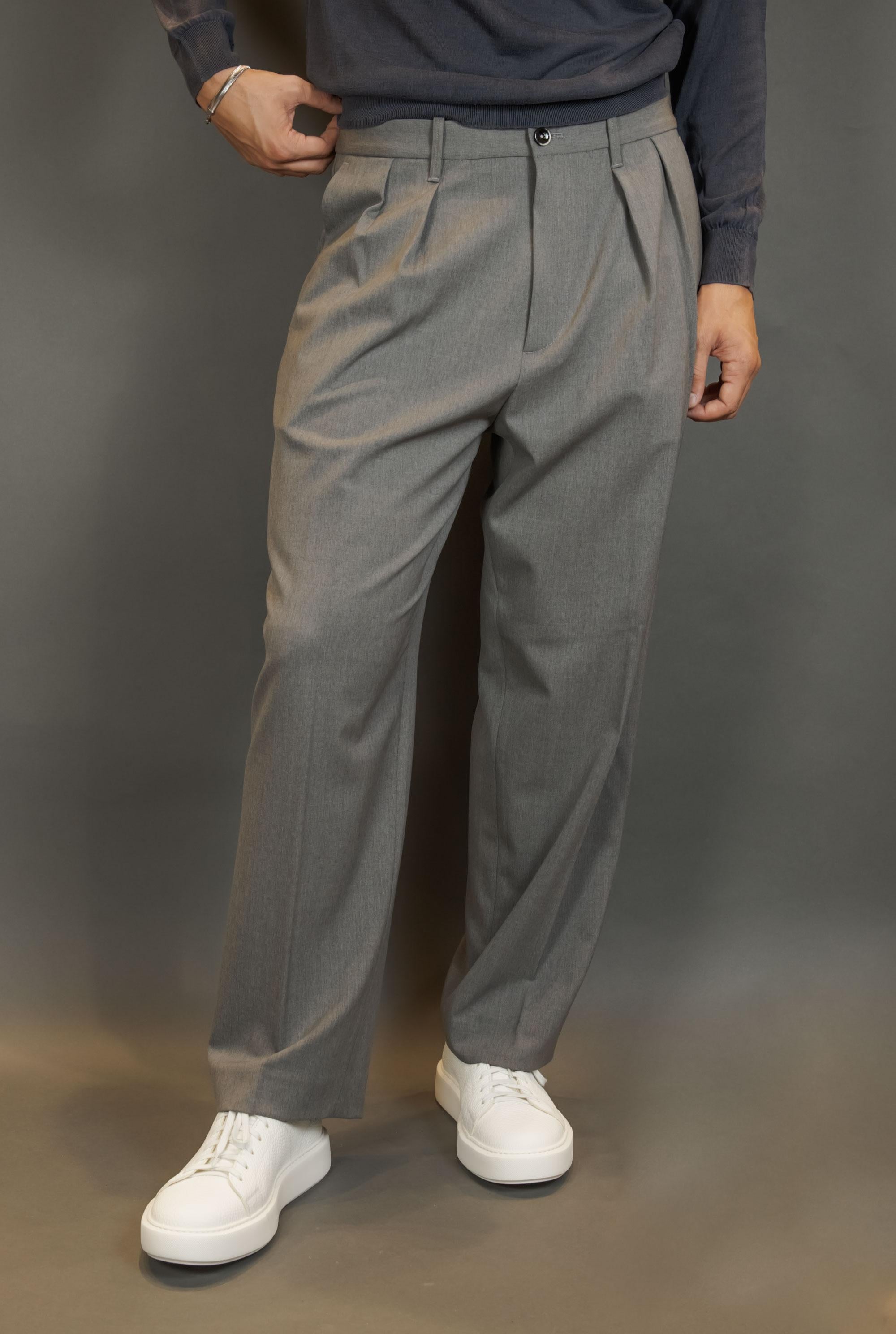 Pantalone NINE INTHE MORNING uomo KAI17 BAGGY Grigio KAI17 BAGGY IRON NINE INTHE MORNING