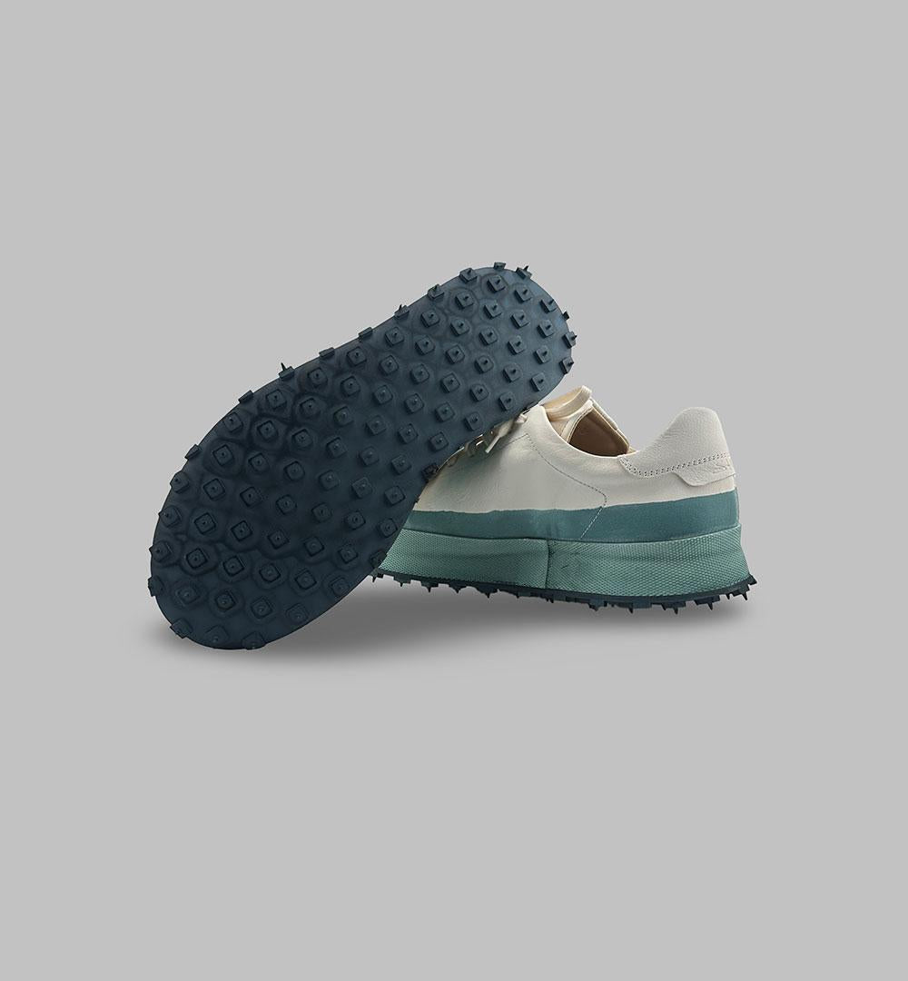 Sneakers uomo Shoto 2463 bianche ortica bicolore pelle<BR/> 2463 BICOLOR ORTICA SHOTO
