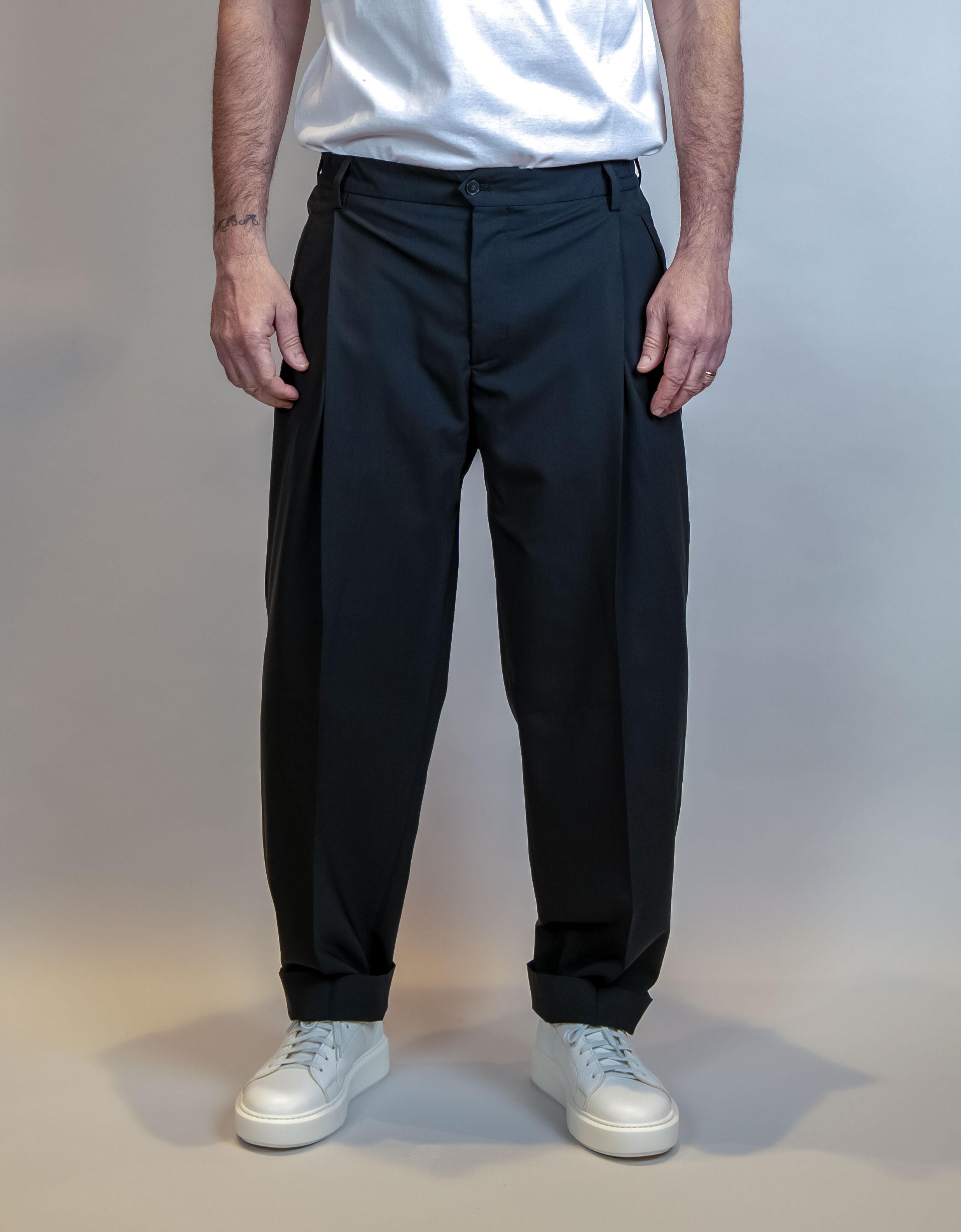 Pantalone BRIGLIA uomo MANHATTANS 30082 Nero<BR/> MANHATTANS 30082 010 BRIGLIA