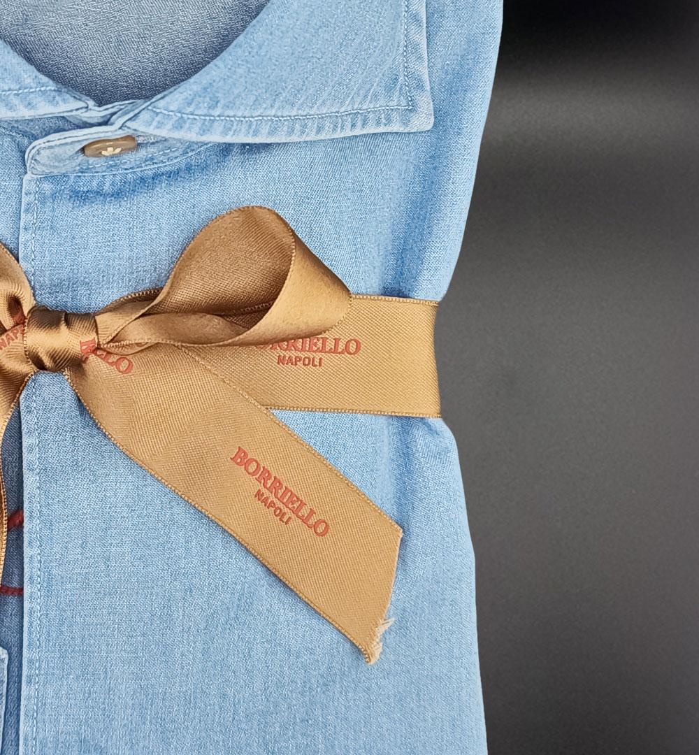 Camicia BORRIELLO uomo MARECHIARO Denim medio MARECHIARO 9095 2 BORRIELLO