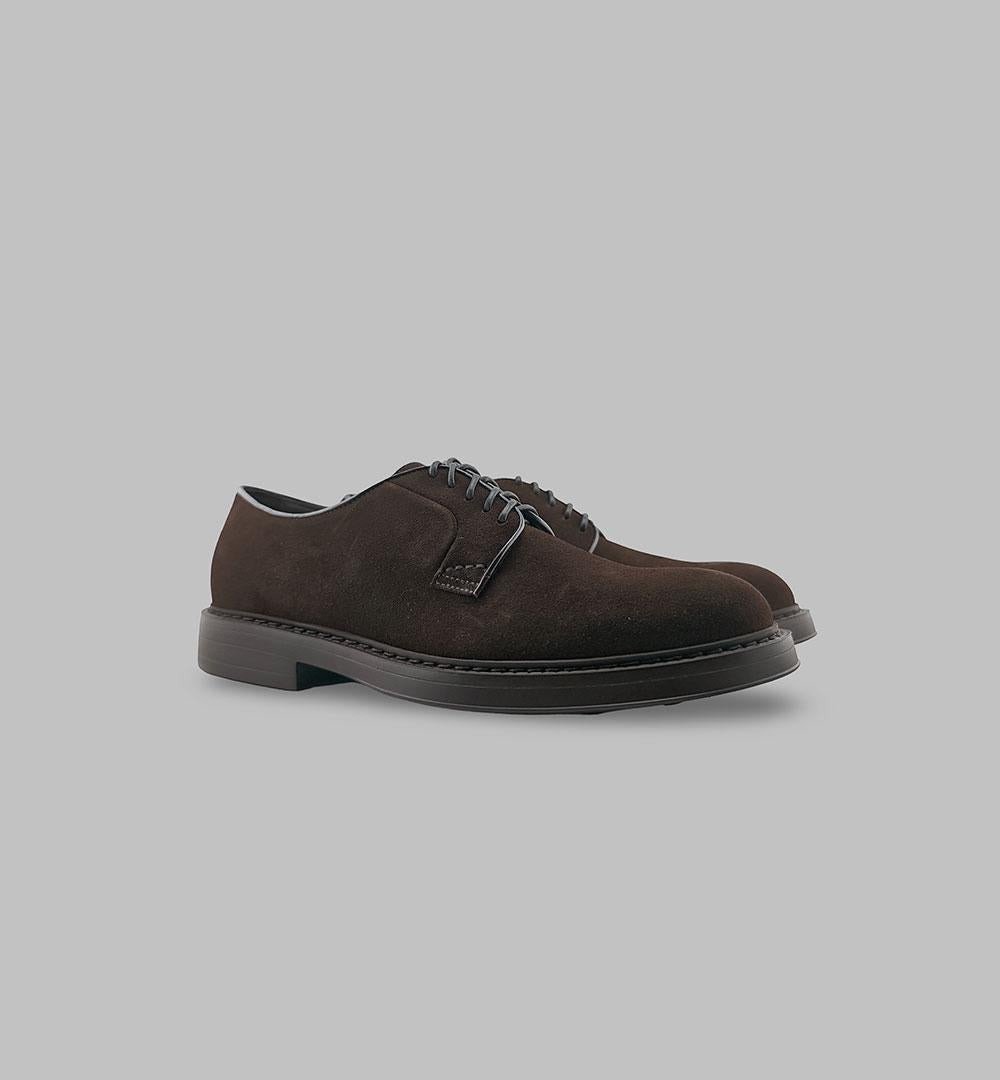 Derby Doucal's uomo 1385 TM23 testa di moro<BR/> 1385 TM23 F.LIGHT DOUCAL'S
