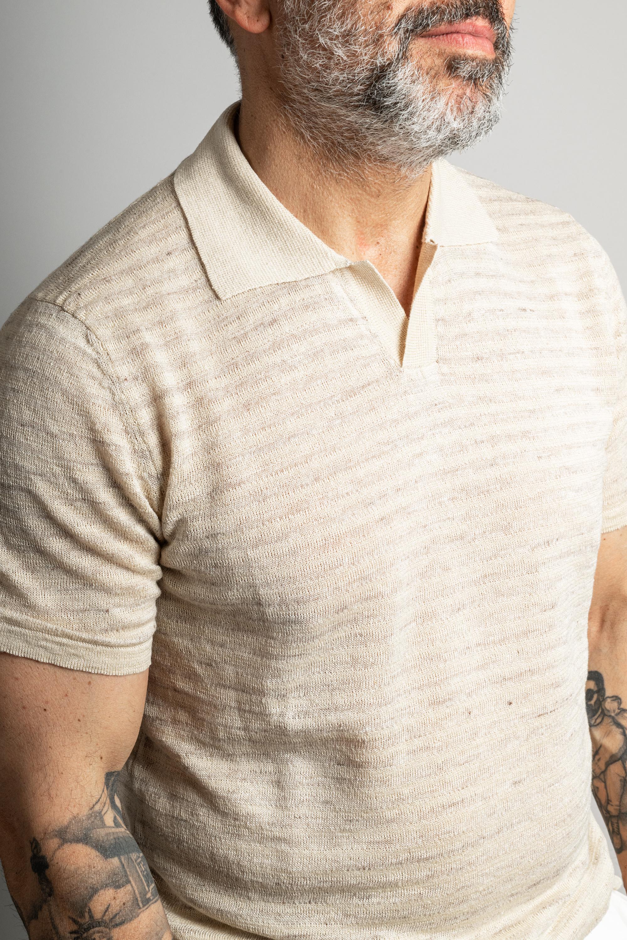 Polo ROBERTO COLLINA uomo POLO 21024 Beige<BR/> POLO 21024 03 ROBERTO COLLINA
