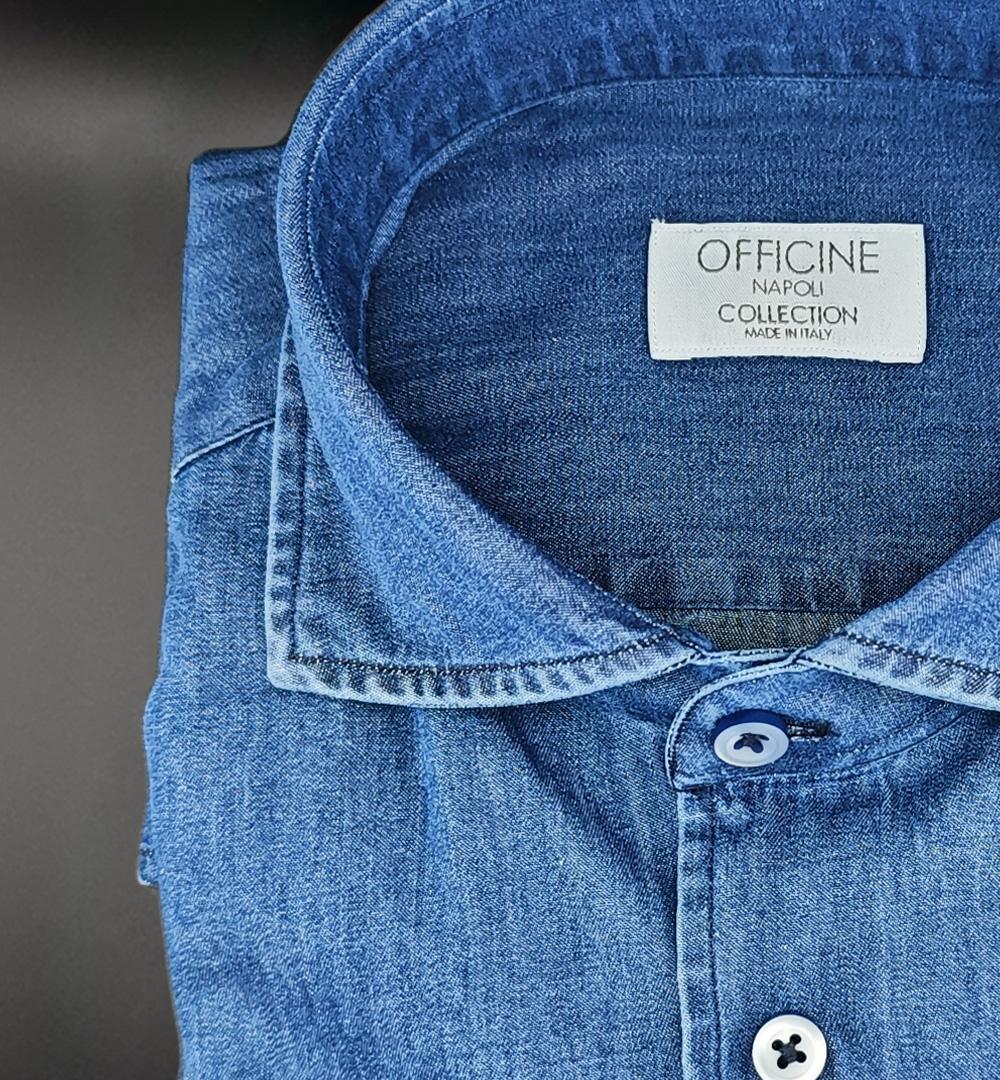 Camicia OFFICINE uomo 4488 Denim 4488 DENIM OFFICINE