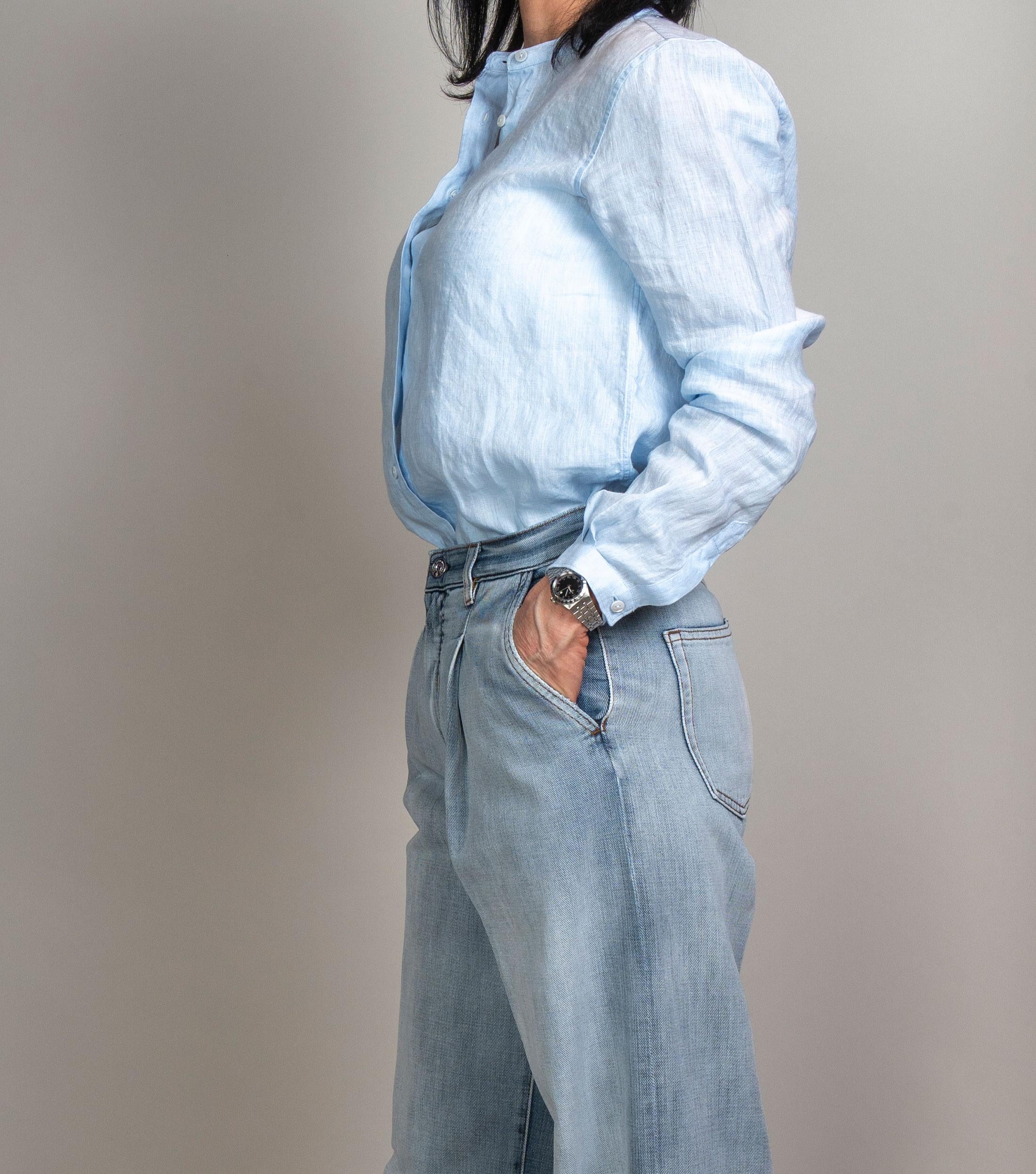 Camicia Xacus donna Marvi azzurra MARVI 770 XACUS