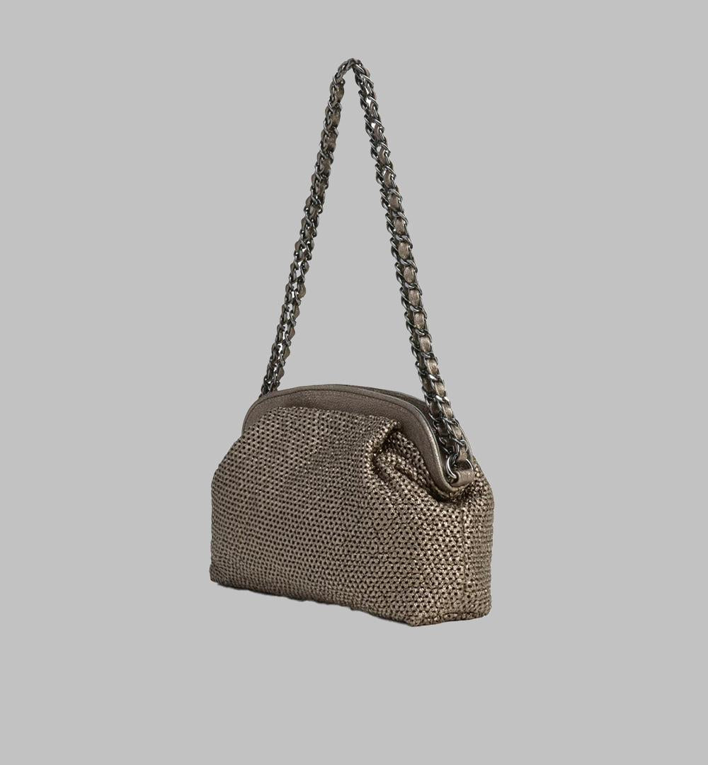 Borsa Flaga Reptile's house donna H824V31132 Bronzo<BR/> H824V31132 FLAGA BRONZO REPTILE'S HOUSE
