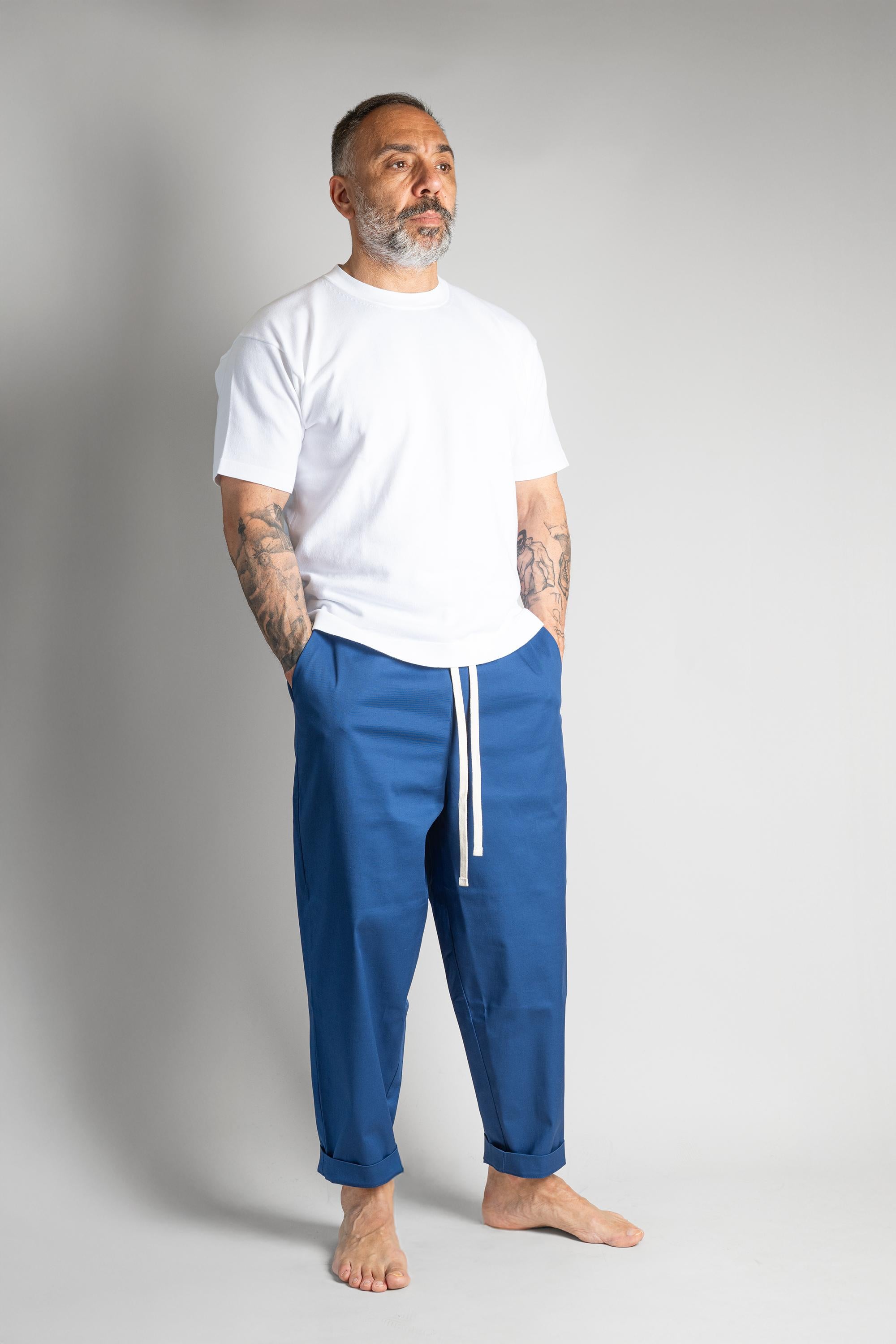 Pantalone OFFICINE uomo PANTALONE NICO Bluette PANTALONE NICO BLUETTE OFFICINE