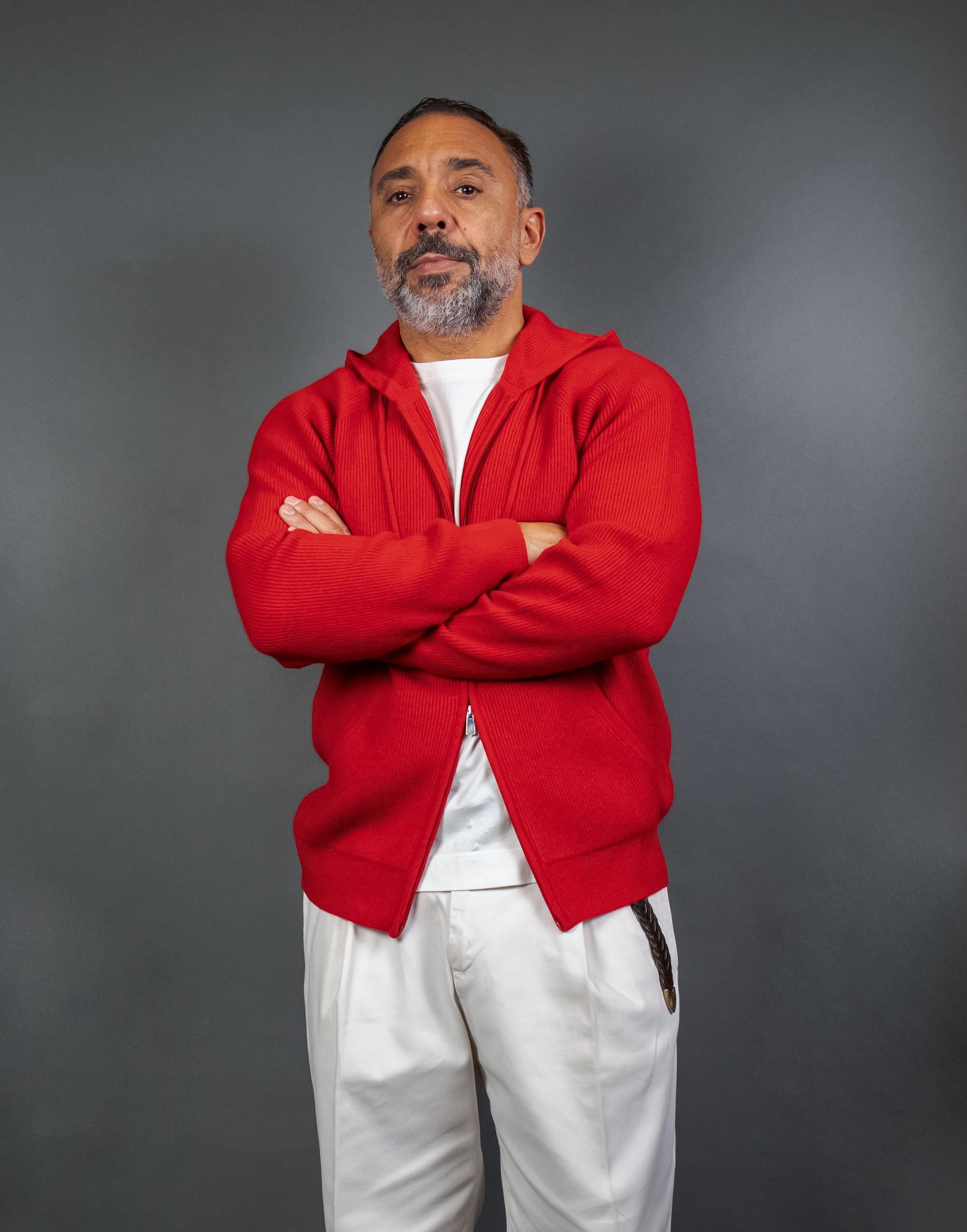 Cardigan Della Ciana uomo 07187 Rosso 07187 ROSSO Della Ciana