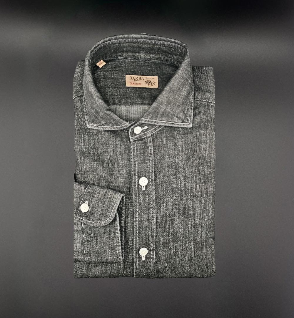 Camicia BARBA uomo LFU13P0144040 Grigia LFU13P0144040 001 G BARBA