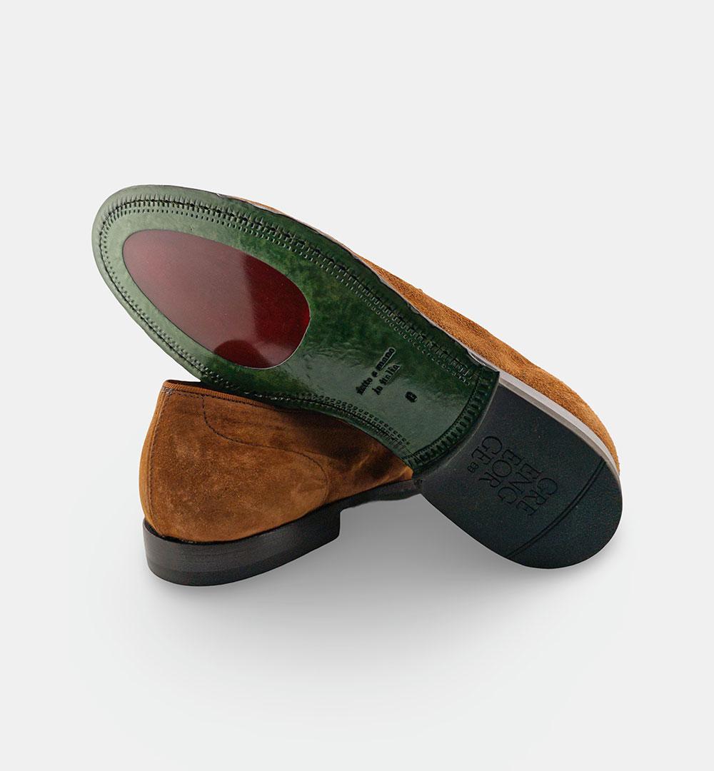 Mocassino GREEN GEORGE uomo 1090 Cuoio 1090 882 GUINEA SOFT GREEN GEORGE