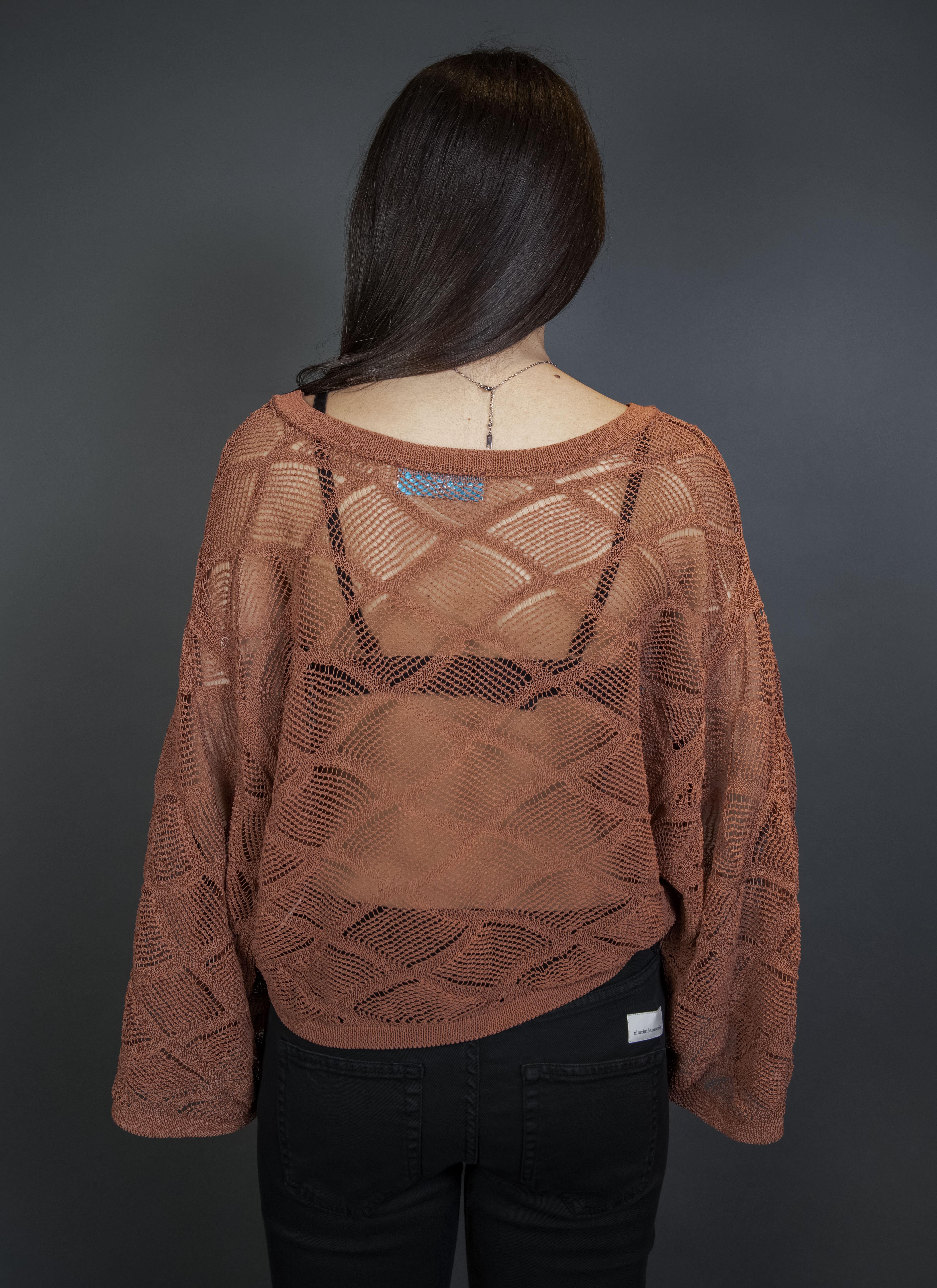 Maglia Daniele Fiesoli Donna 7177 33 tabacco 7177 33 PARICOLLO DANIELE FIESOLI