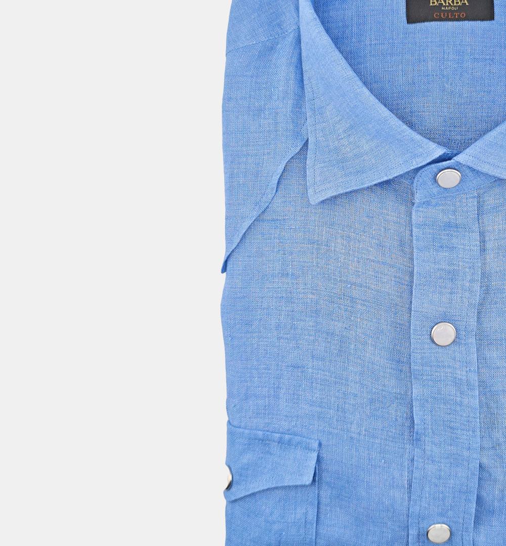 Camicia Barba uomo WSU10 2054112 denim WSU10 2054112 3 BARBA