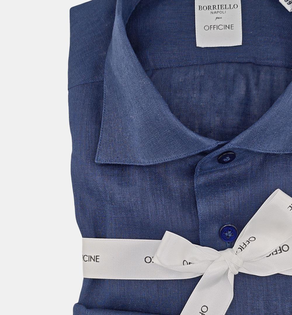 Camicia Borriello uomo 20053 blu 20053 8 BORRIELLO
