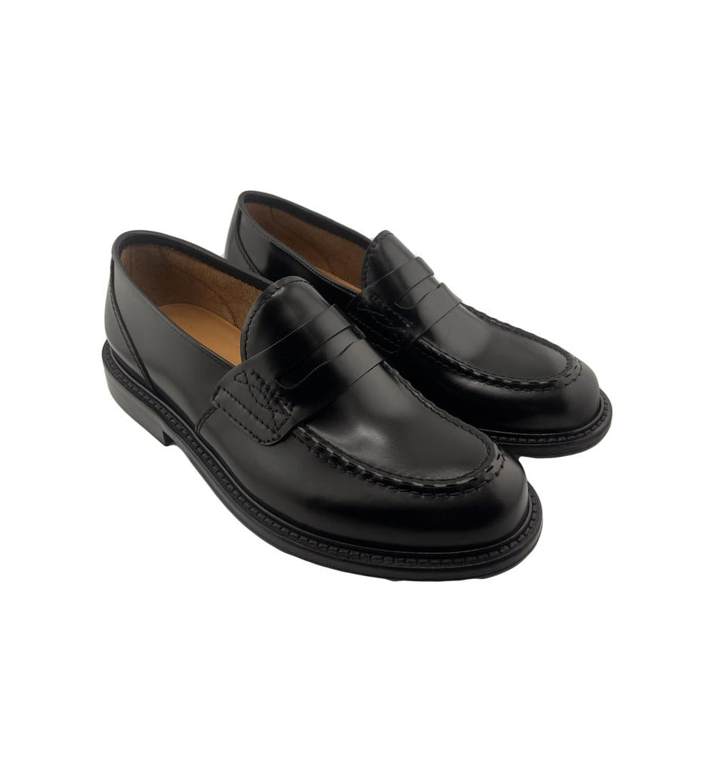 Mocassino Green George uomo 7054 nero<BR/> 7054 PENNY.N GREEN GEORGE