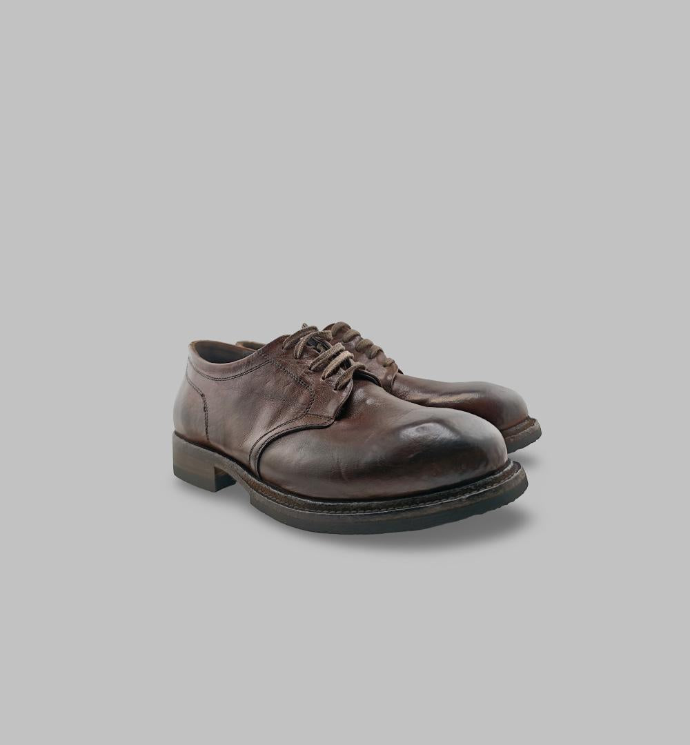 Derby SHOTO uomo 2465 Testa di moro<BR/> 2465 F.LARGO SHOTO